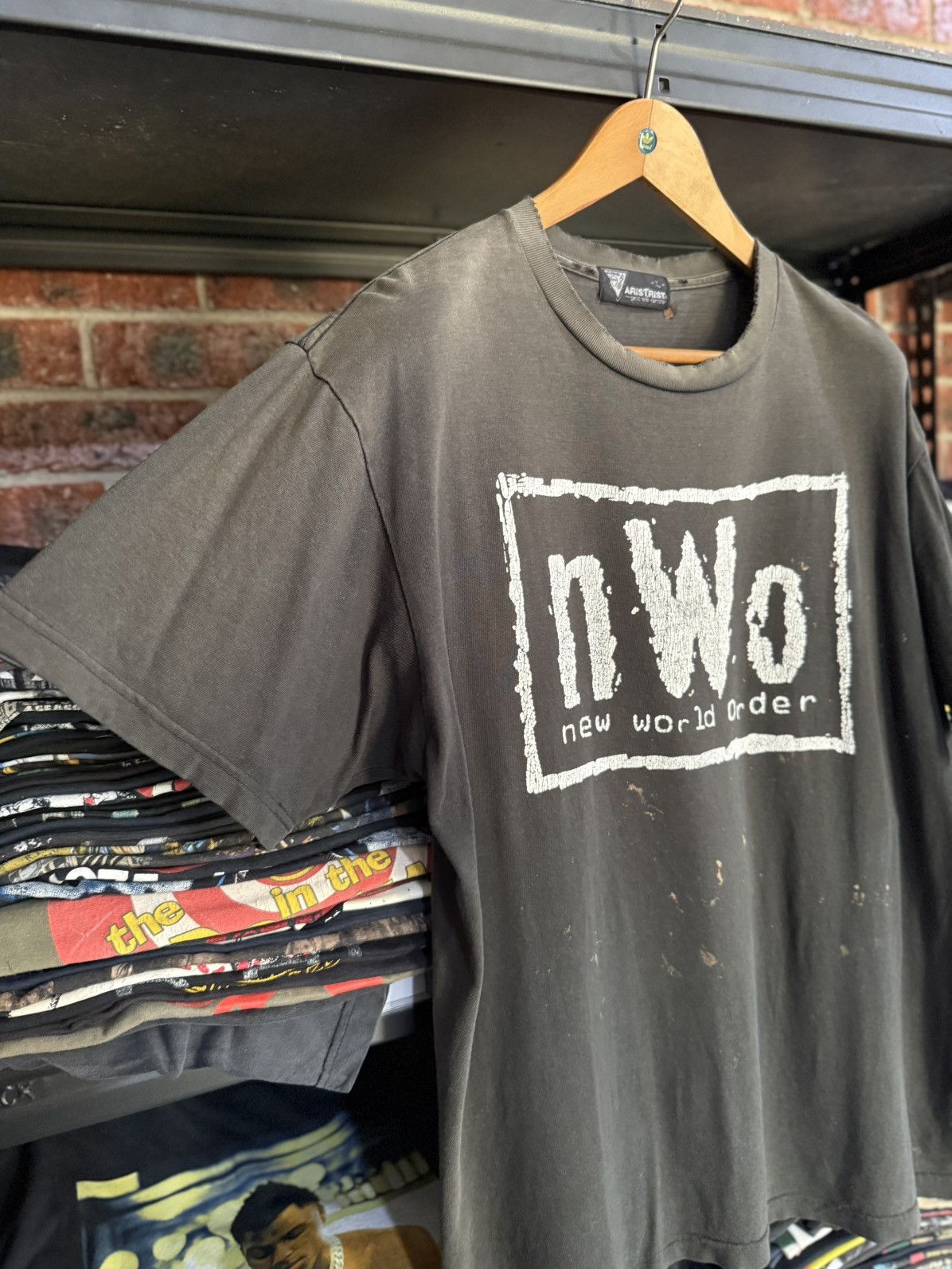 Vintage × WCW/nWo × WWF Thrashed Vintage Wrestling NWO By Aris Trist Tee Size US XL / EU 56 / 4 - 10 Thumbnail