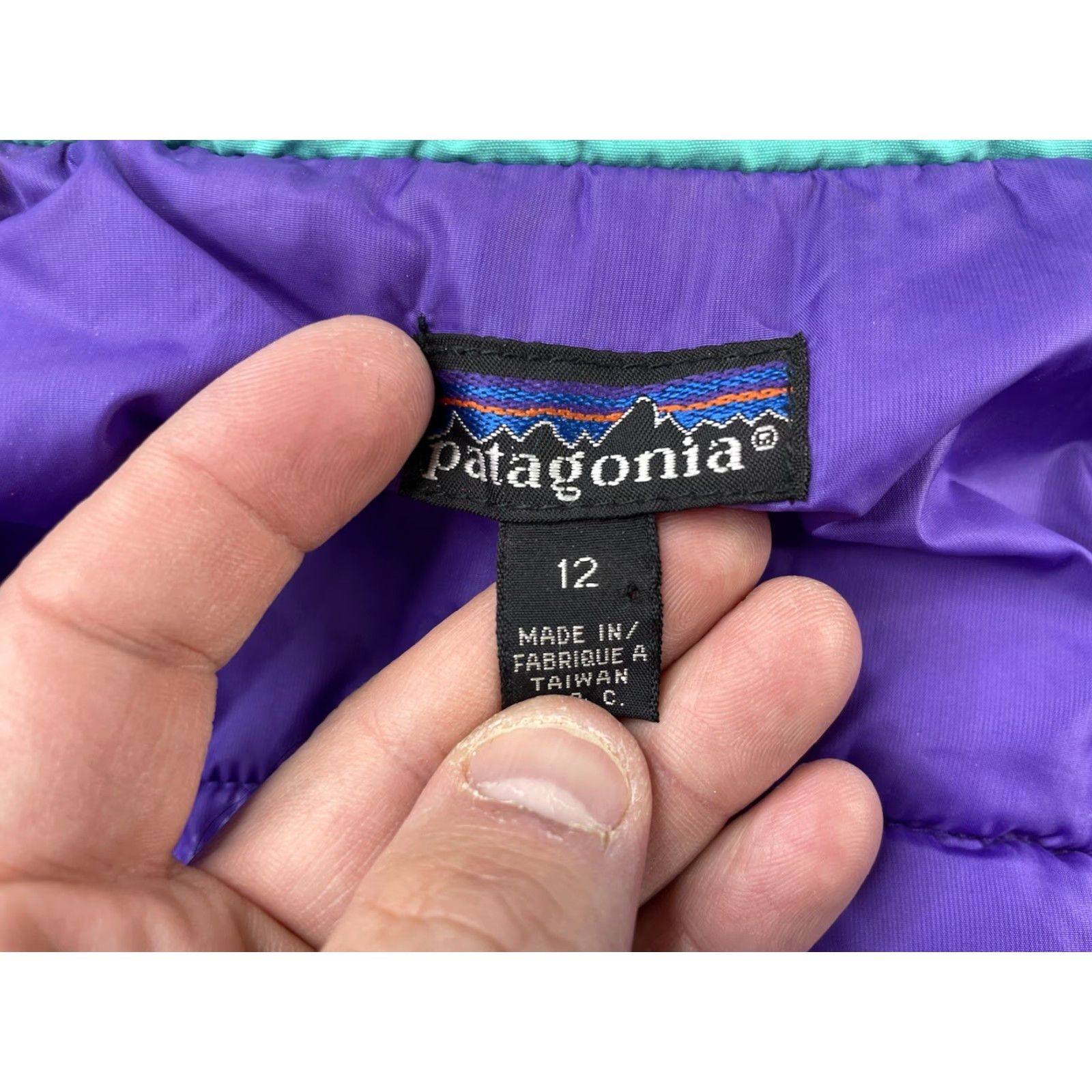 Patagonia VINTAGE Patagonia Nylon Jacket Women 12 Pink Purple Insulated Jacket Size XL / US 12-14 / IT 48-50 - 3 Thumbnail