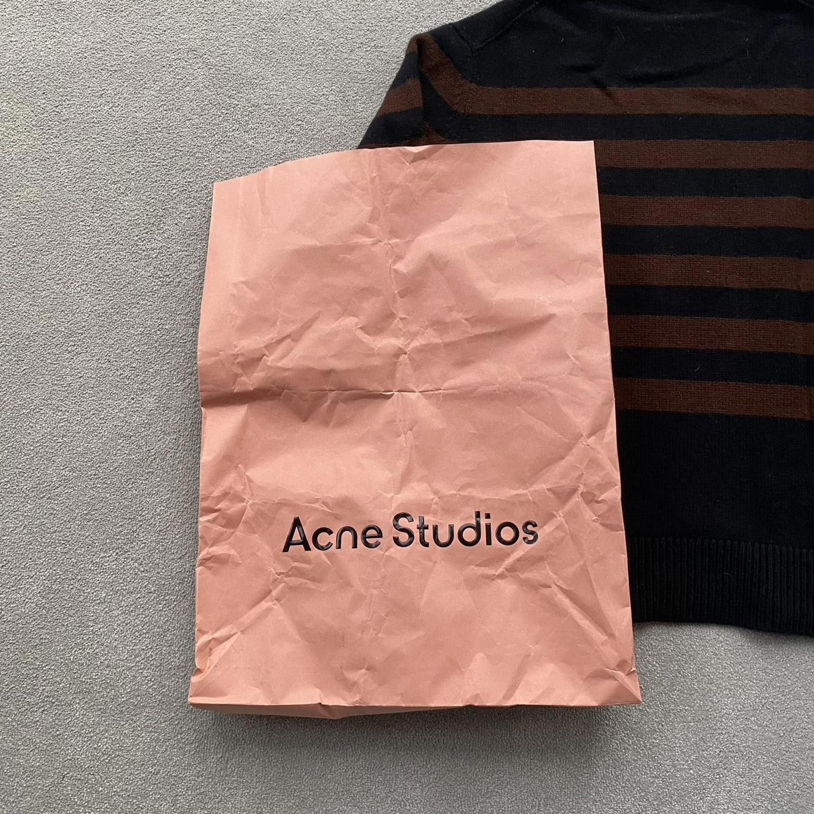 Acne Studios Acne Studios Face Wool Striped Knit Crewneck Jumper Sweater Size US S / EU 44-46 / 1 - 6 Thumbnail