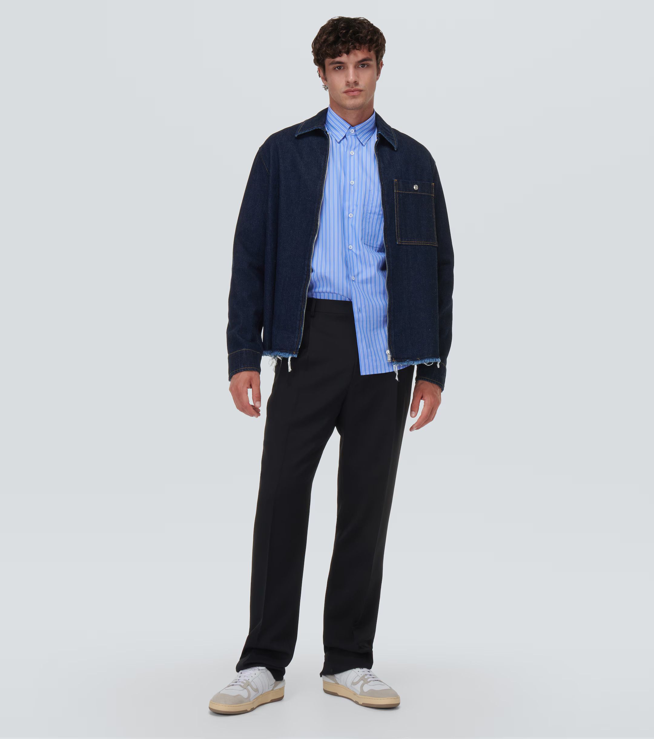 Lanvin o1y0125 Casual Pant in Black Size US 34 / EU 50 - 5 Thumbnail