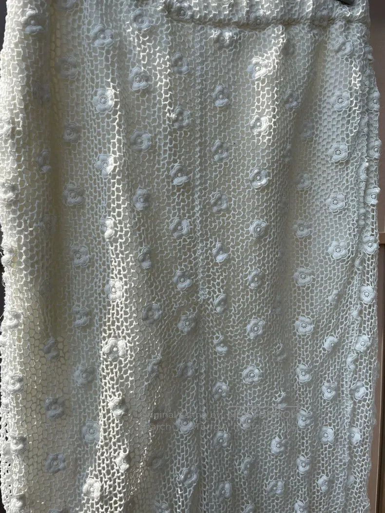 Comme des Garcons Comme Des Garcons size S Lace Flower Embroidered Double La Size 23" - 5 Thumbnail