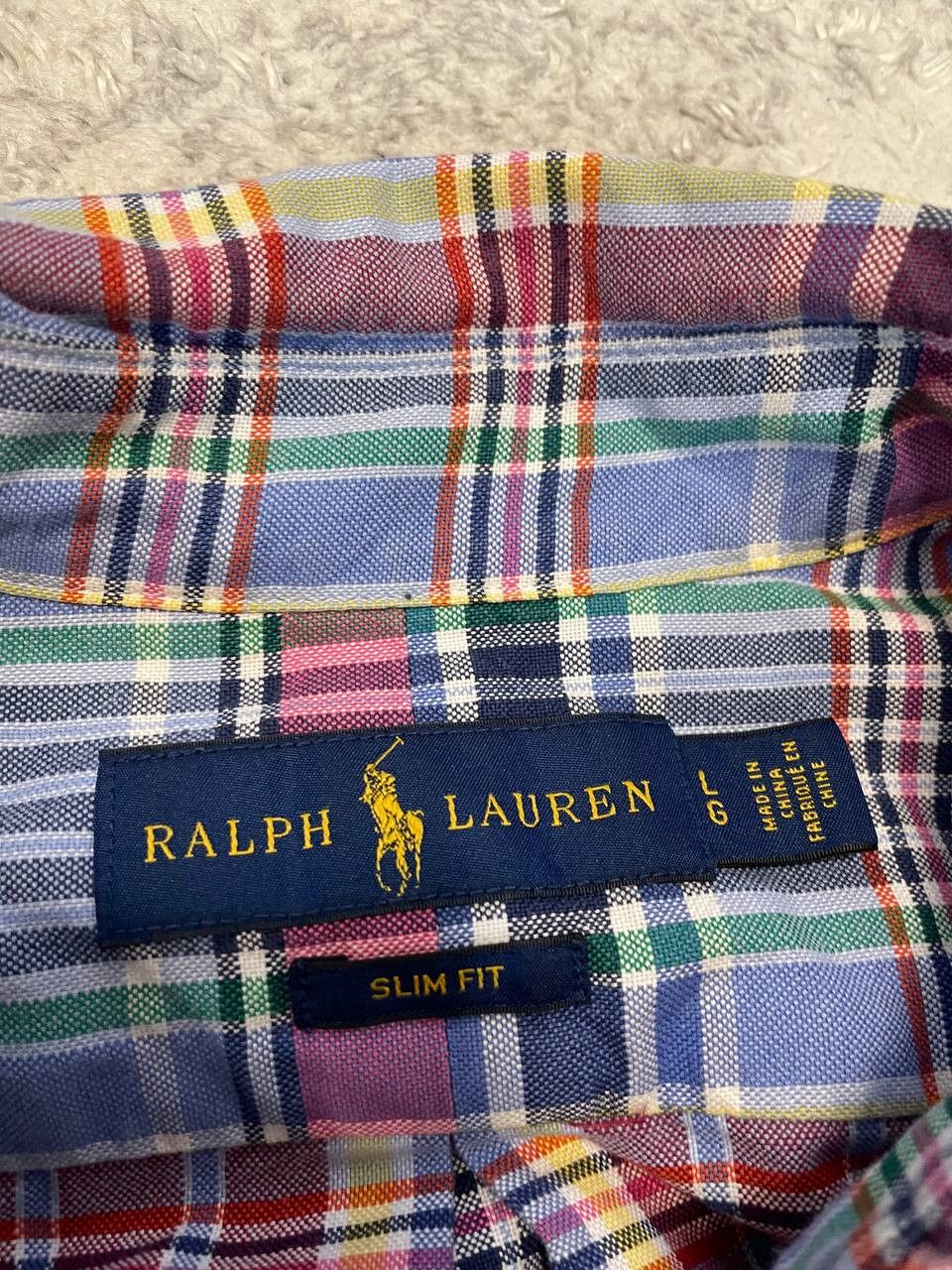 Ralph Lauren Ralph Lauren Slim Fit Plaid Shirt Mens Multicolor Button Size US L / EU 52-54 / 3 - 12 Thumbnail