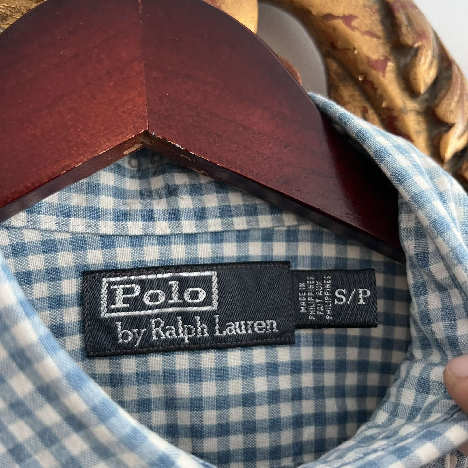 Polo Ralph Lauren Polo Ralph Lauren Shipyard Supply Men Blue Twill Plaid Shirt Size US S / EU 44-46 / 1 - 8 Thumbnail