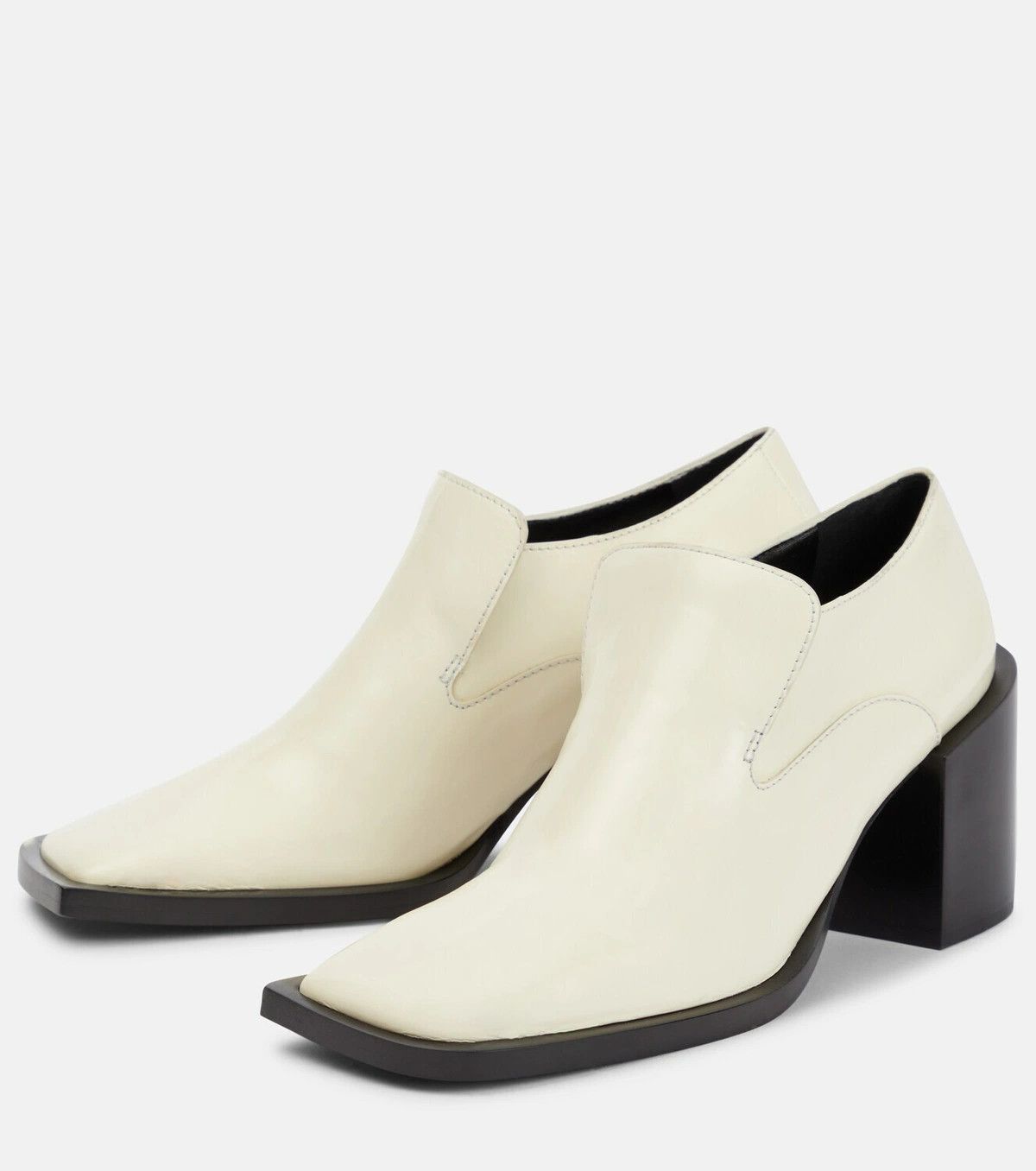 Jil Sander o1y1025 Leather Loafers in Off-White Size US 6 / IT 36 - 2 Thumbnail