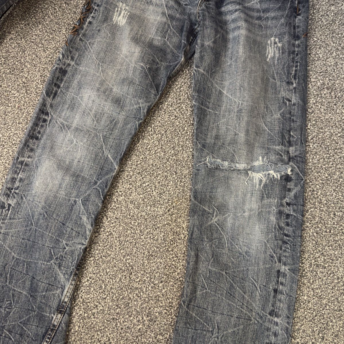 If Six Was Nine 90s Japanese Embroidered Tribal Oririn Seditionaries Denim Size US 33 - 5 Thumbnail