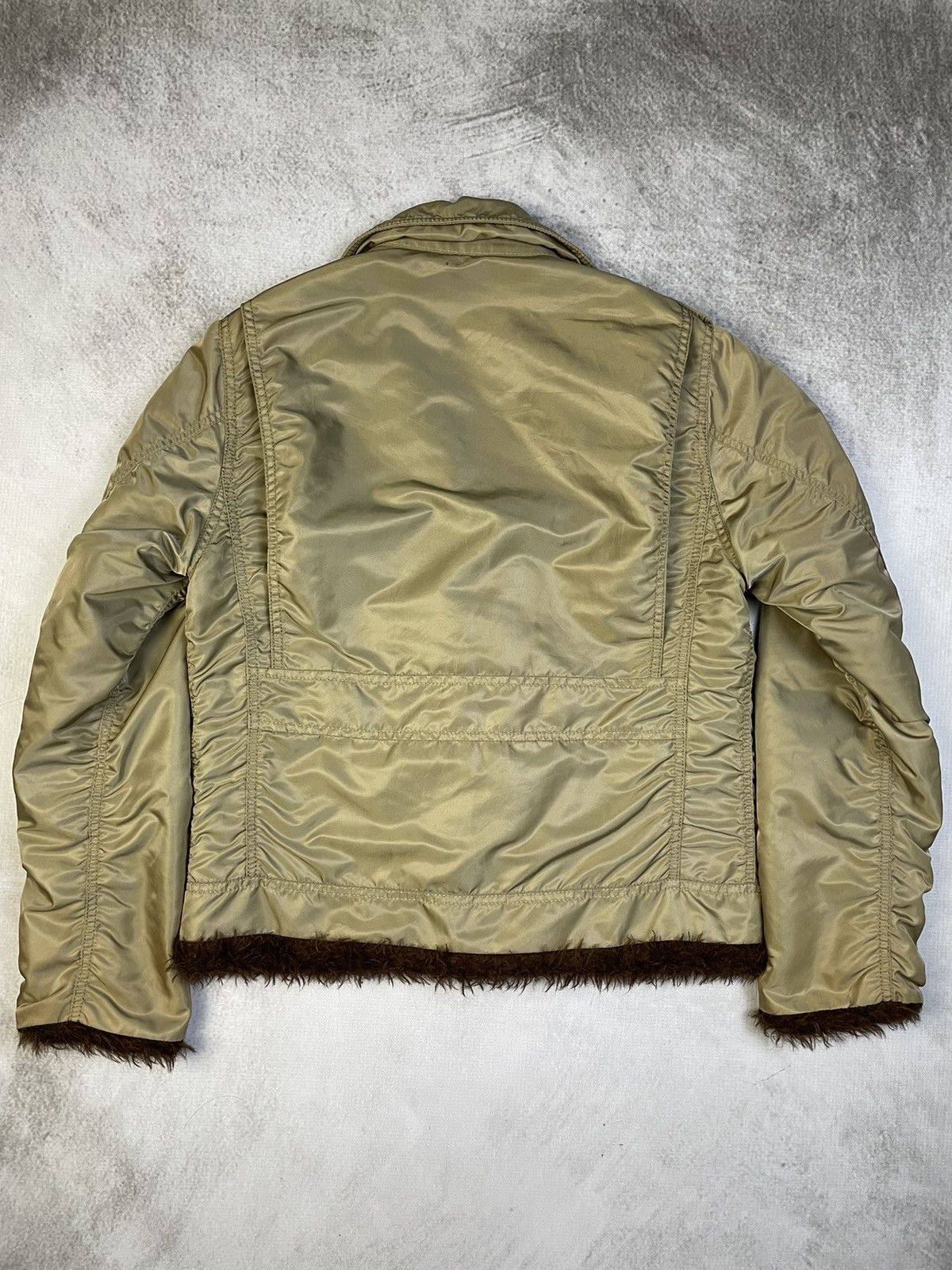 CABANE de ZUCCa AW05 Alpaca Fur Lined Rider Jacket Size US S / EU 44-46 / 1 - 14 Thumbnail