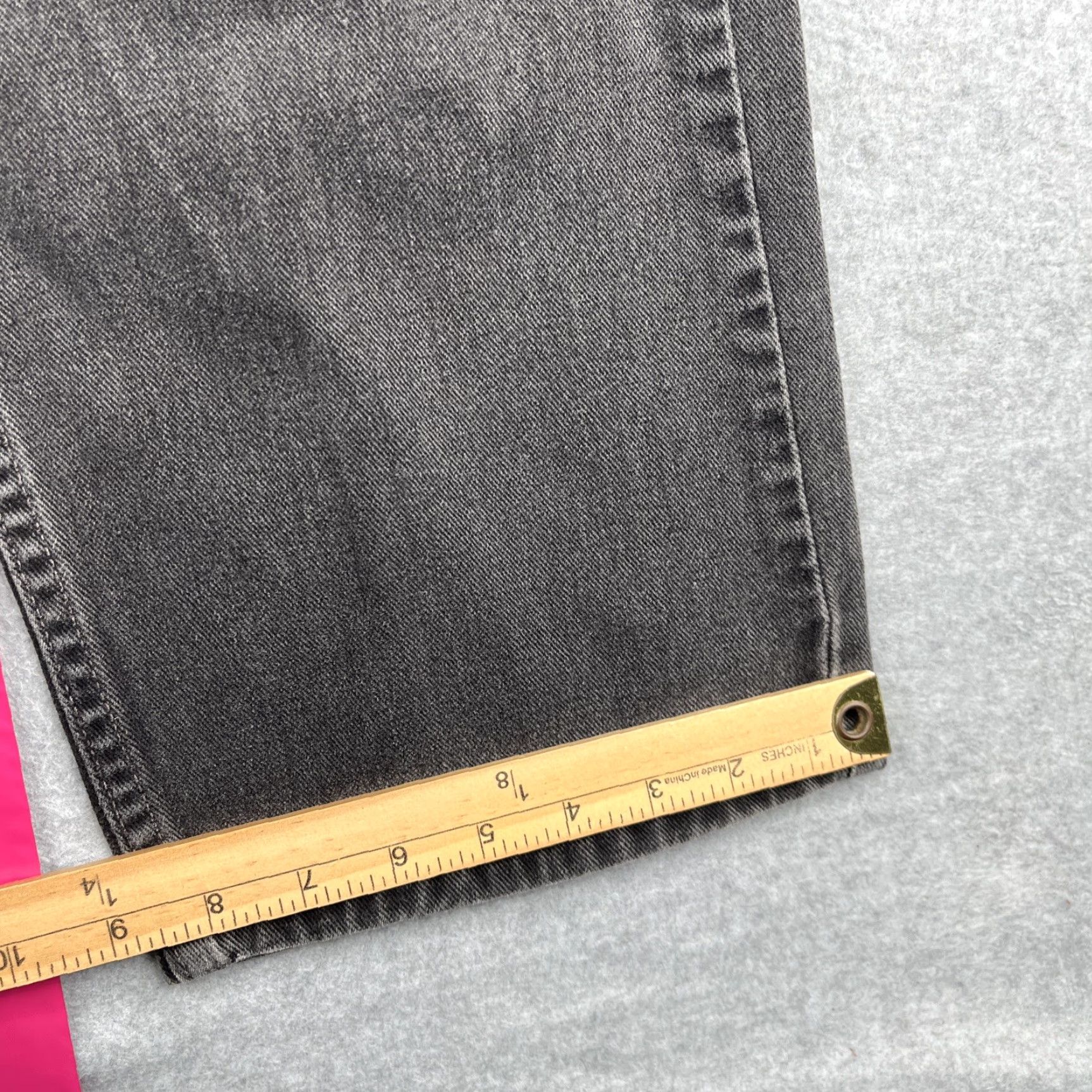 Levi's Levi's 505 Denim Jeans Regular Straight Fit Dark Grey 5 Pocket Mens 40x32 Size US 40 / EU 56 - 2 Thumbnail