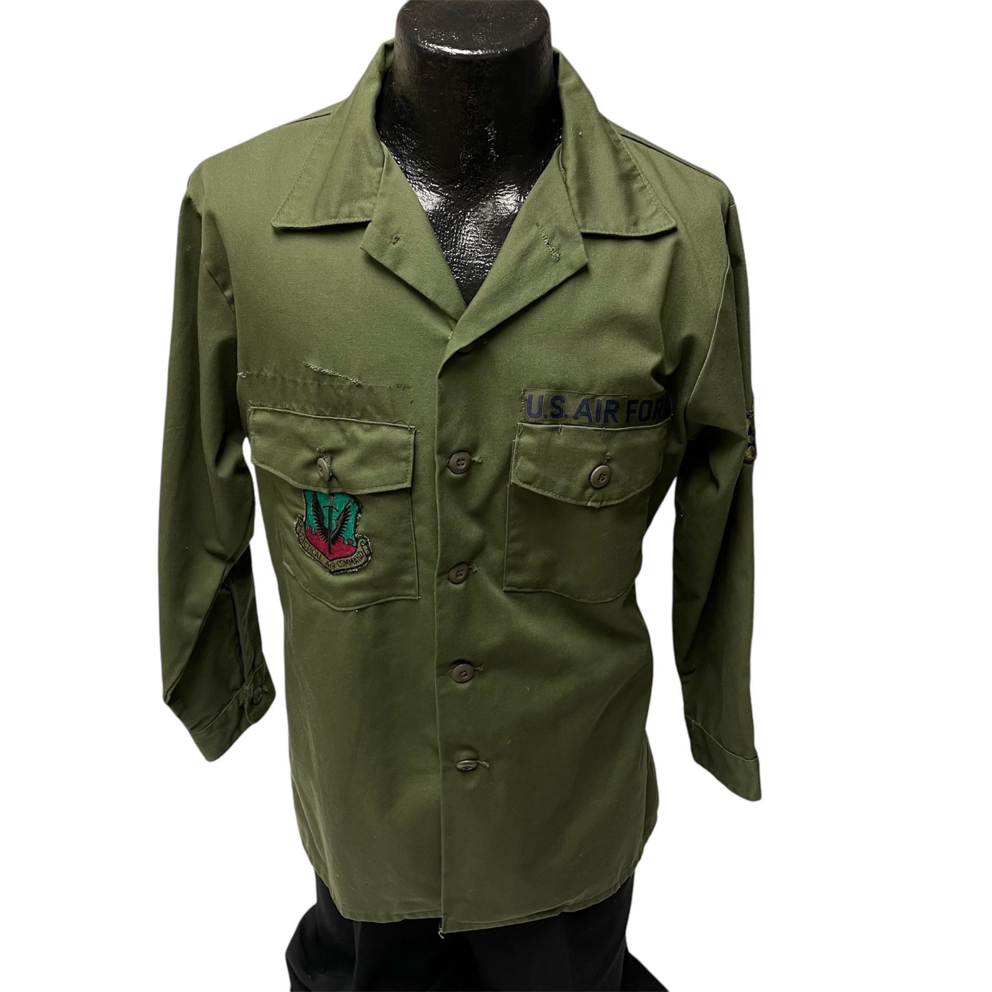 Other Vtg Selma TACTICAL AIR Command US Air Force Military Shirt Size US XL / EU 56 / 4 - 2 Thumbnail