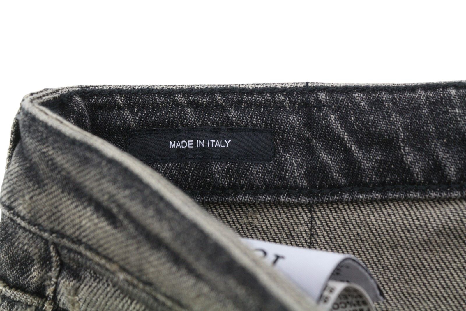 R13 TOBI SLIM 27 Washed Distress Zip Straight Abbey 84443 Size 27" / US 4 / IT 40 - 8 Thumbnail