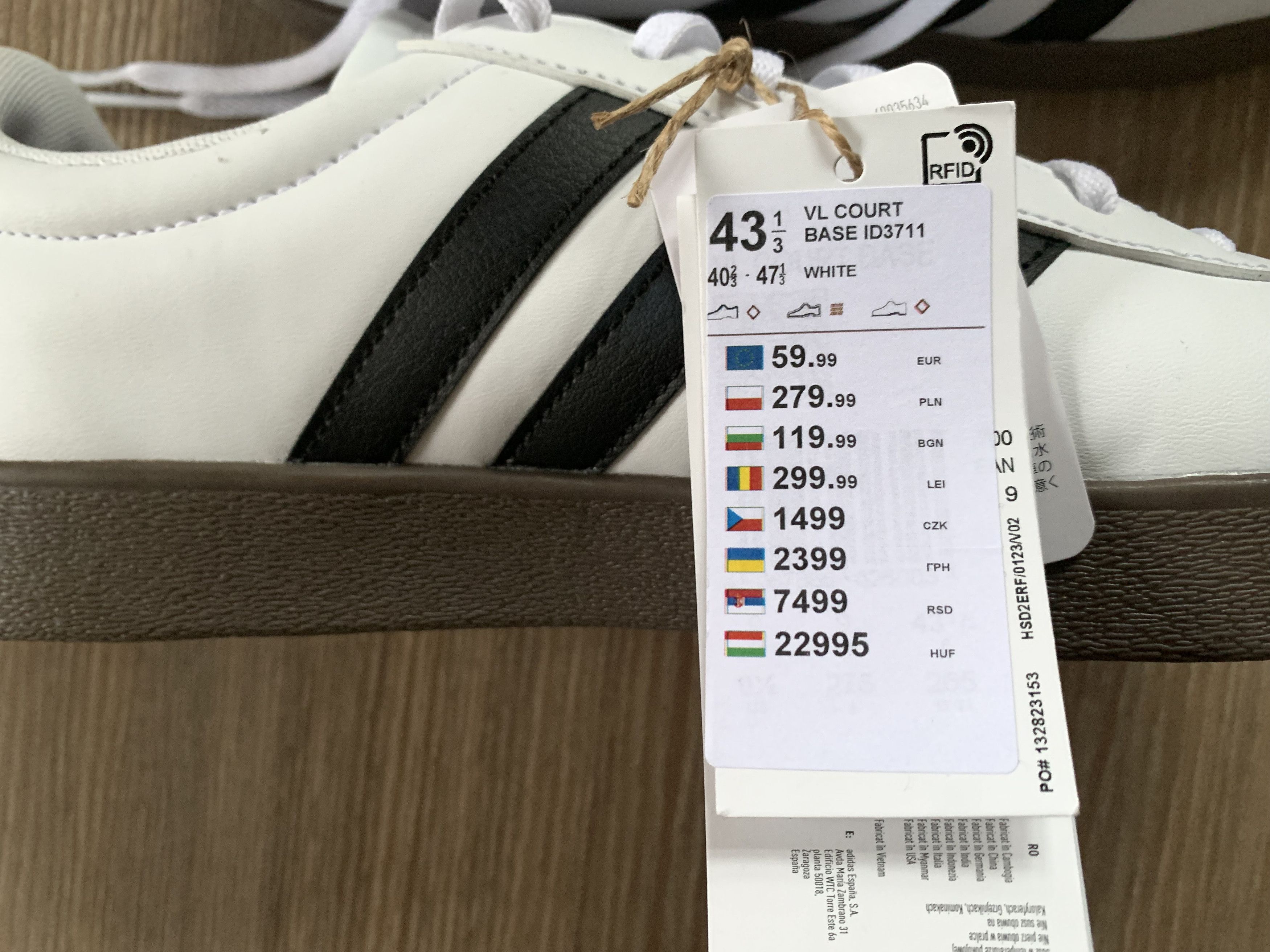 Adidas Adidas VL Court Base Sneakers Size US 10 / EU 43 - 9 Thumbnail
