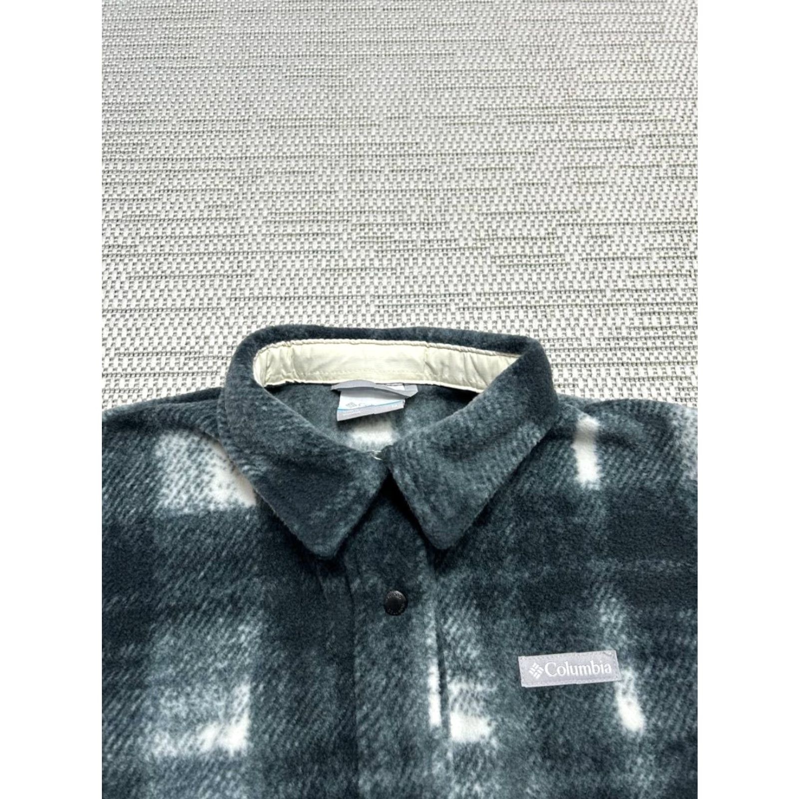 Vintage Columbia Benton Springs Shirt Jacket Mens M Blue Insulated Flannel Parka Casual Plaid Fall Winter Button-Front Microfleece? Size US M / EU 48-50 / 2 - 2 Thumbnail