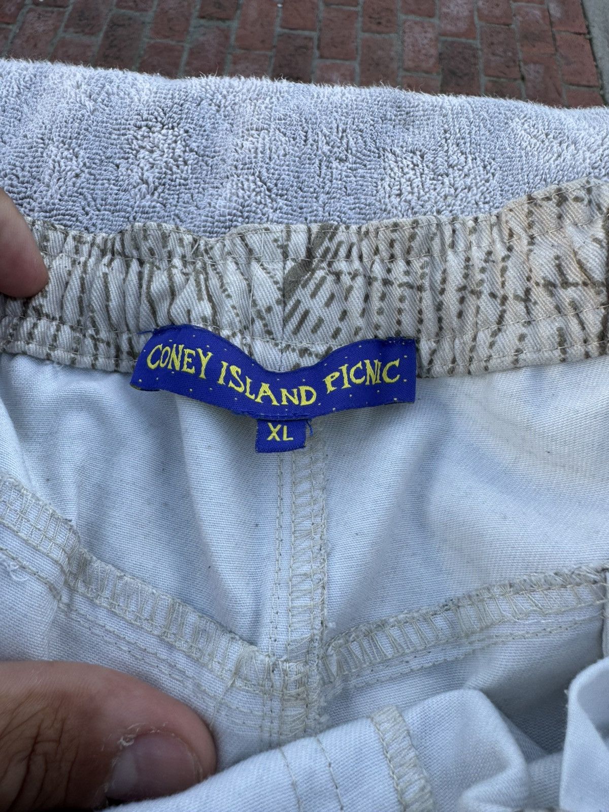 Other Coney Island Picnic Print Cargo Pants Size US 36 / EU 52 - 1 Thumbnail