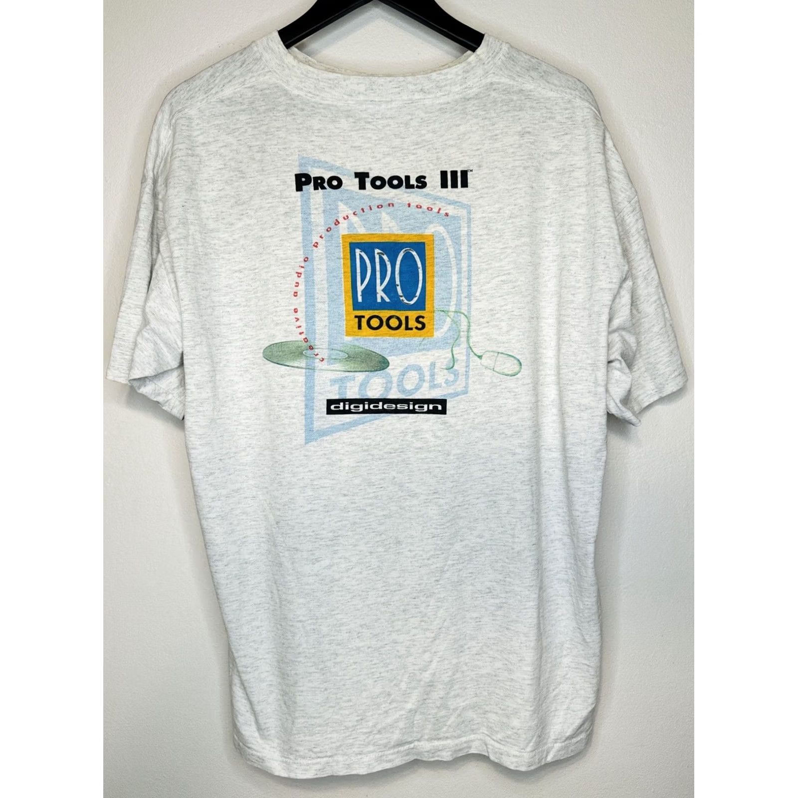 Vintage VINTAGE Digidesign Pro Tools III Promo T Shirt Music Tech Short Sleeve XL Gray 1990s Men Club Mens Size US XL / EU 56 / 4 - 2 Thumbnail