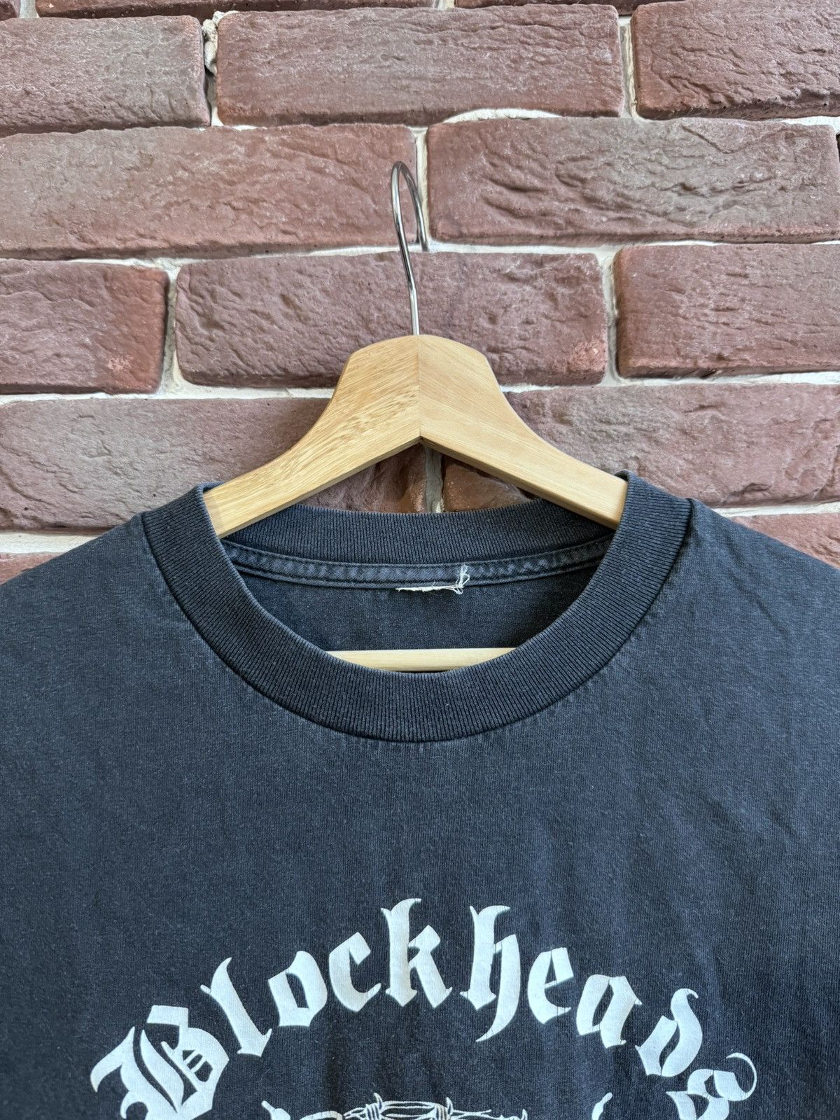 Band Tees VINTAGE 90s FADED Blockheads Grindcore Band Tee XL Grail Size US L / EU 52-54 / 3 - 7 Thumbnail