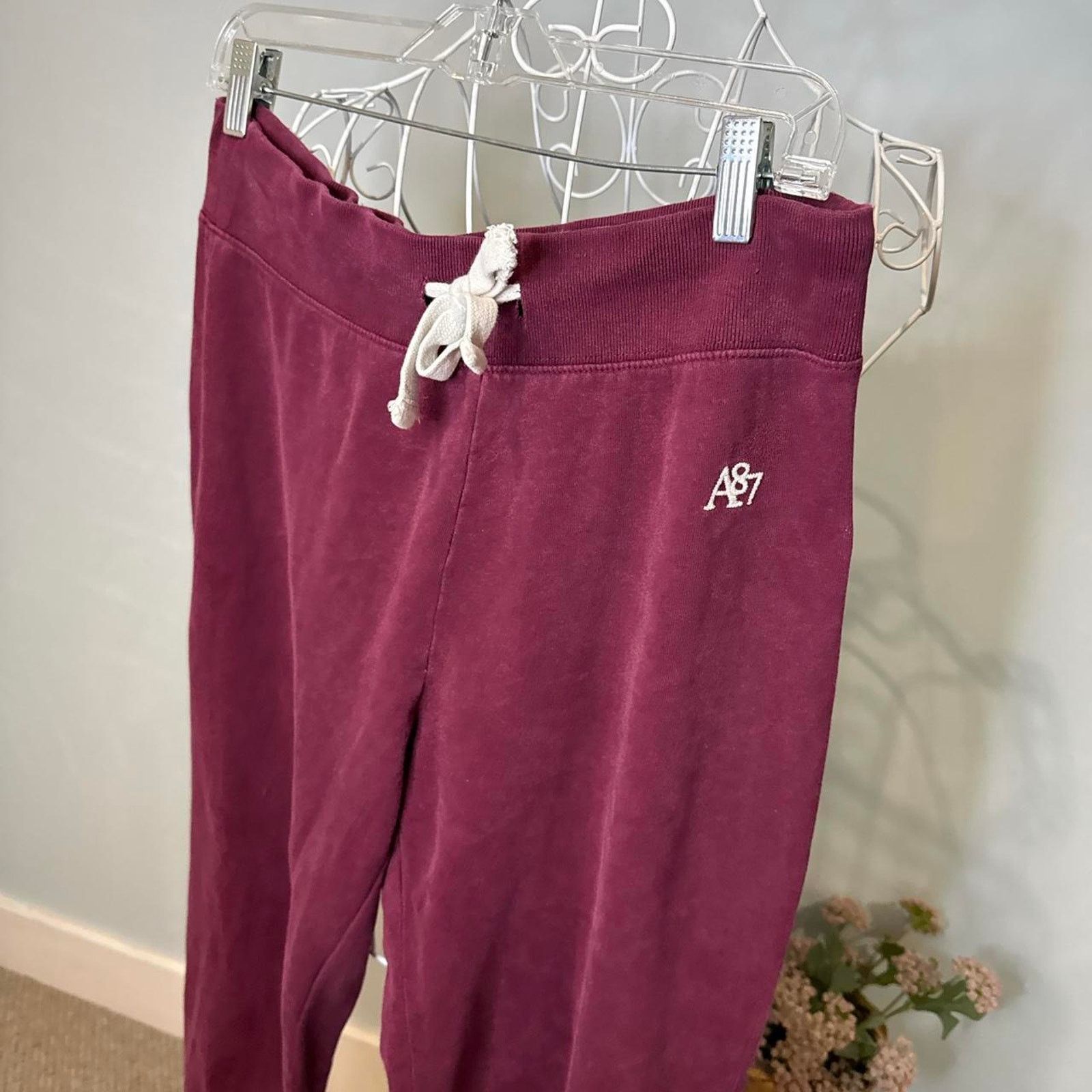 Aeropostale Cute vintage y2k maroon/ burgundy Aeropostale sweatpants Size 31" - 3 Thumbnail