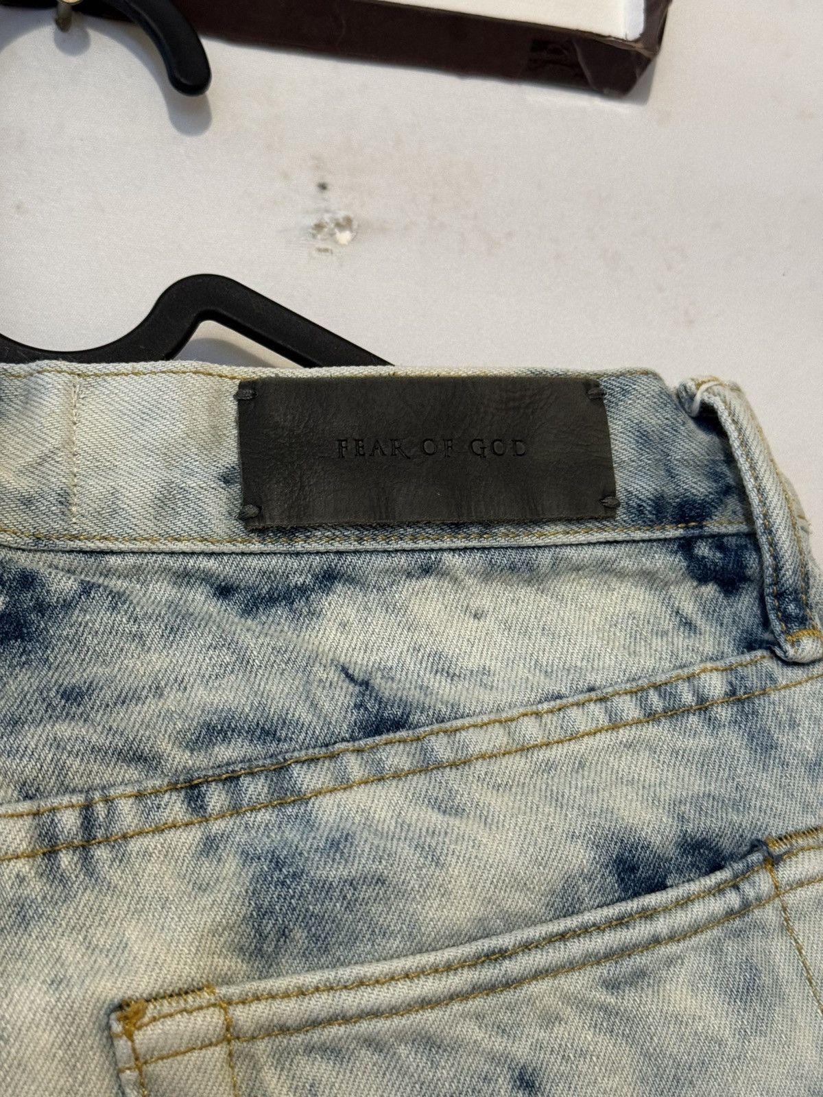Fear of God 🔥Fear of God Blue Selvedge Inverted Holy Water Jeans SZ 32 Size US 32 / EU 48 - 7 Thumbnail