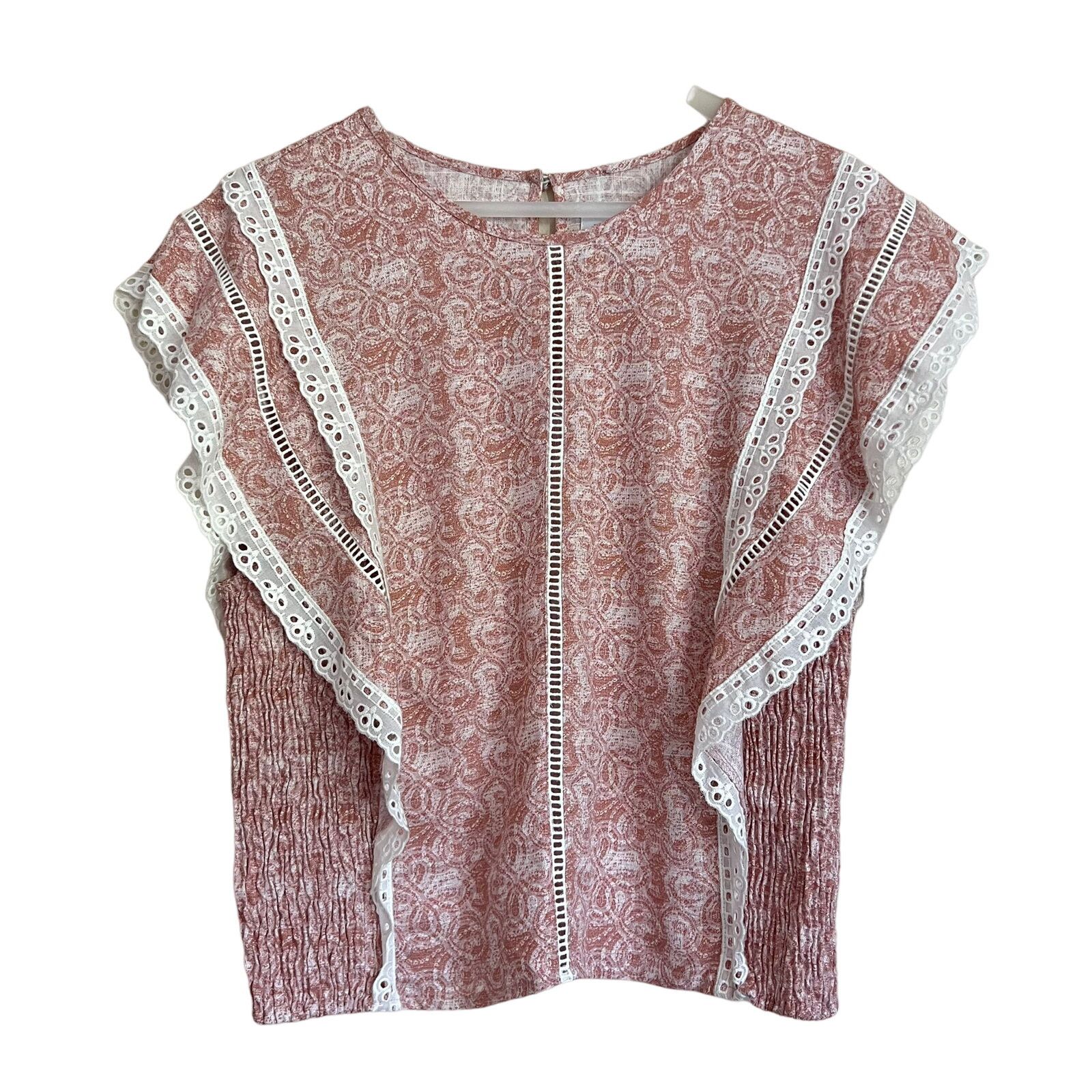 MISA Los Angeles MISA Los Angeles Boho Nilu Blouse - Washed Tile Pink Size XL Size XL / US 12-14 / IT 48-50 - 2 Thumbnail