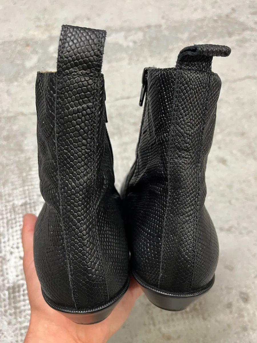 Maison Margiela Maison Margiela Black Grained Leather Boots Size US 8.5 / IT 38.5 - 5 Thumbnail