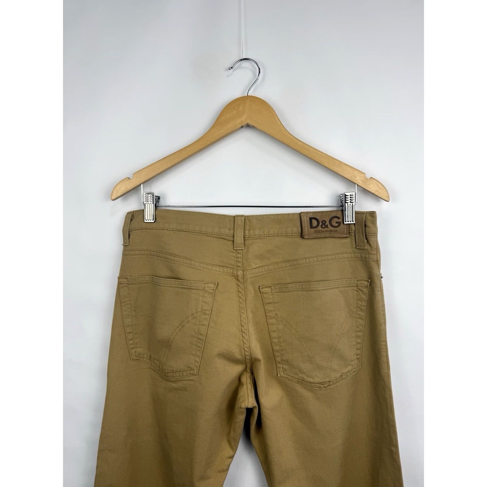 Dolce & Gabbana VINTAGE 90s Dolce&Gabbana Brown Pants Men's Regular 34 Inseam 33.46 in Brown 90s Mens Pants Classic Made in Italy Size US 34 / EU 50 - 4 Thumbnail