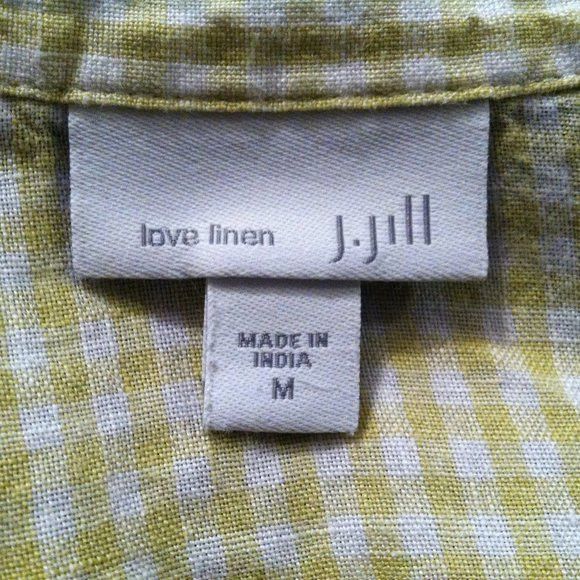 J. Jill J.JILL WOMEN'S PRE-OWNED 100%LINEN CASUAL SHIRT SIZE: M Size M / US 6-8 / IT 42-44 - 6 Thumbnail