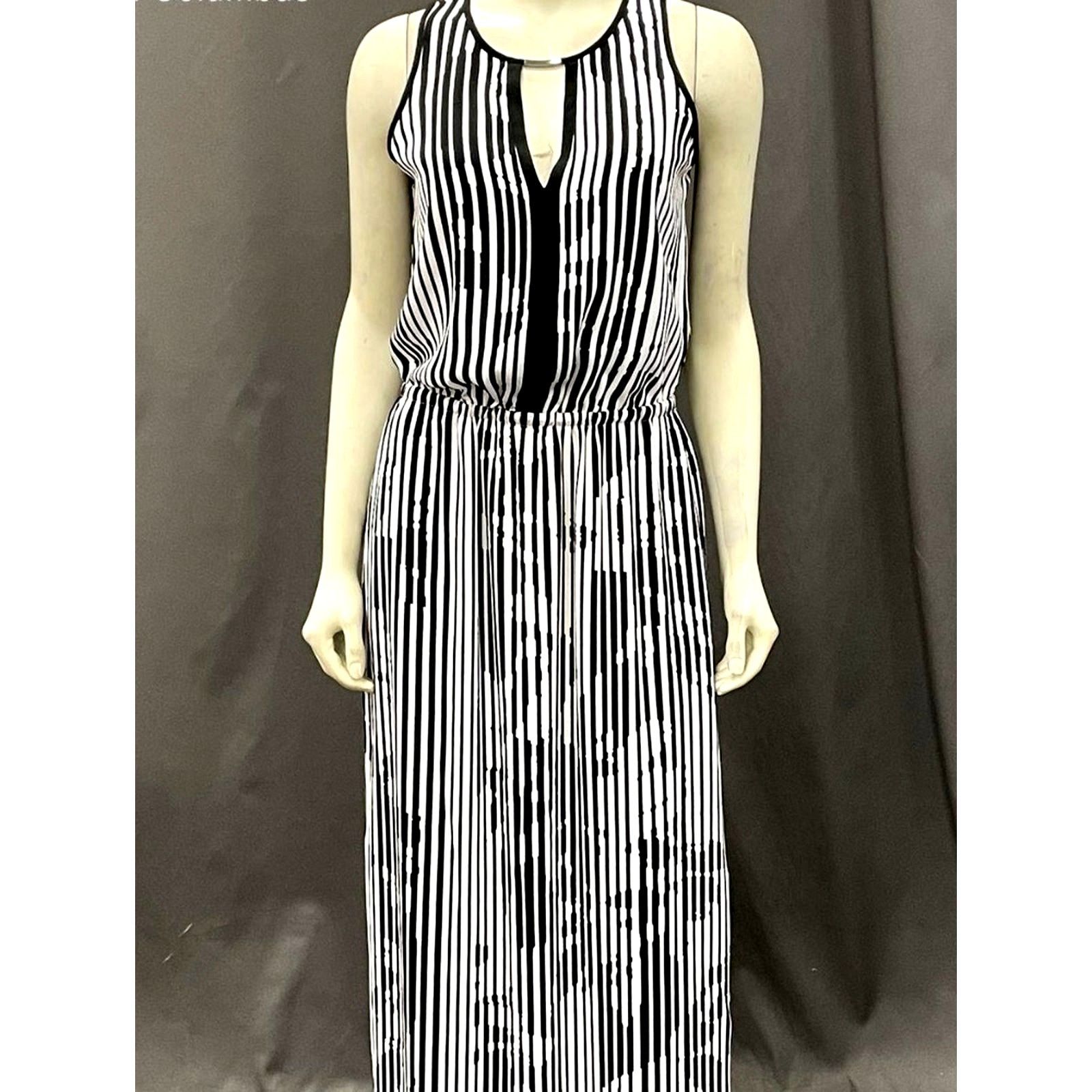 White House Black Market White House Black Market Striped Maxi Dress Black/White 2 Size XS / US 0-2 / IT 36-38 - 4 Thumbnail
