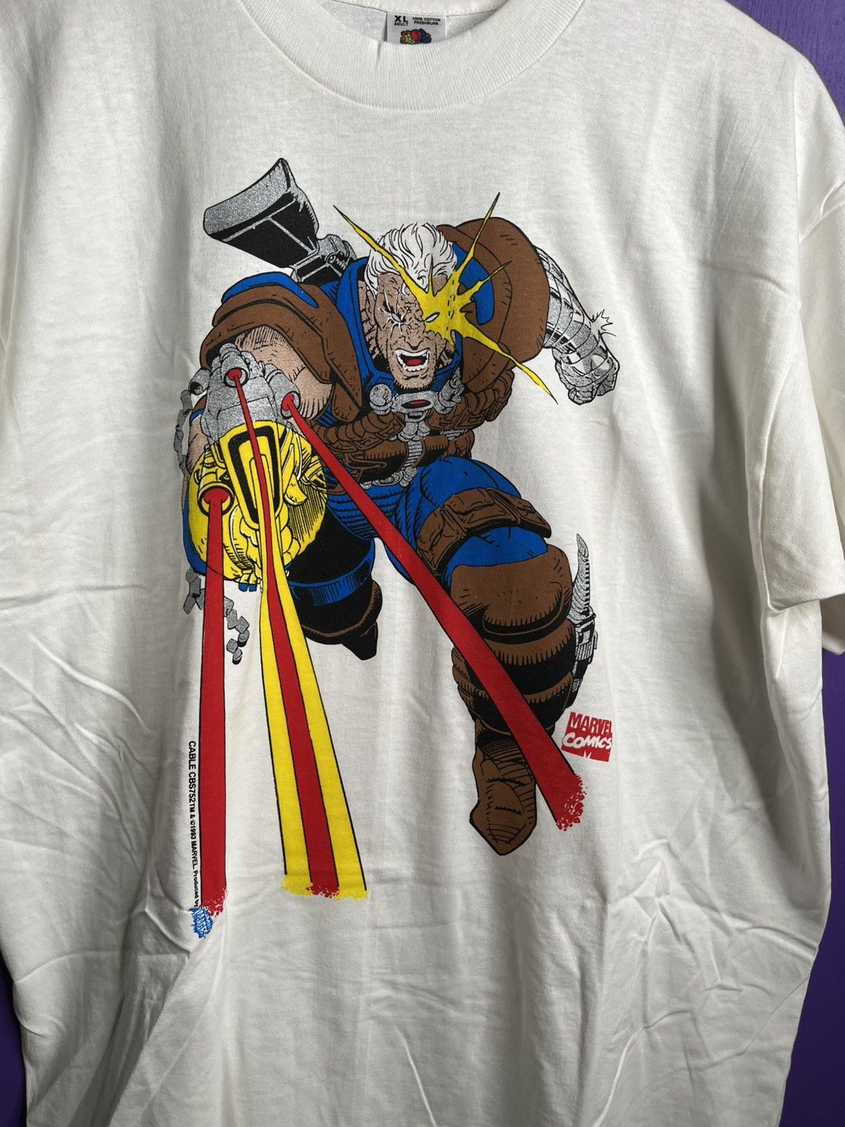 Marvel Comics × Vintage Vintage 1993 Marvel comics Cable t-shirt Size US XL / EU 56 / 4 - 3 Thumbnail