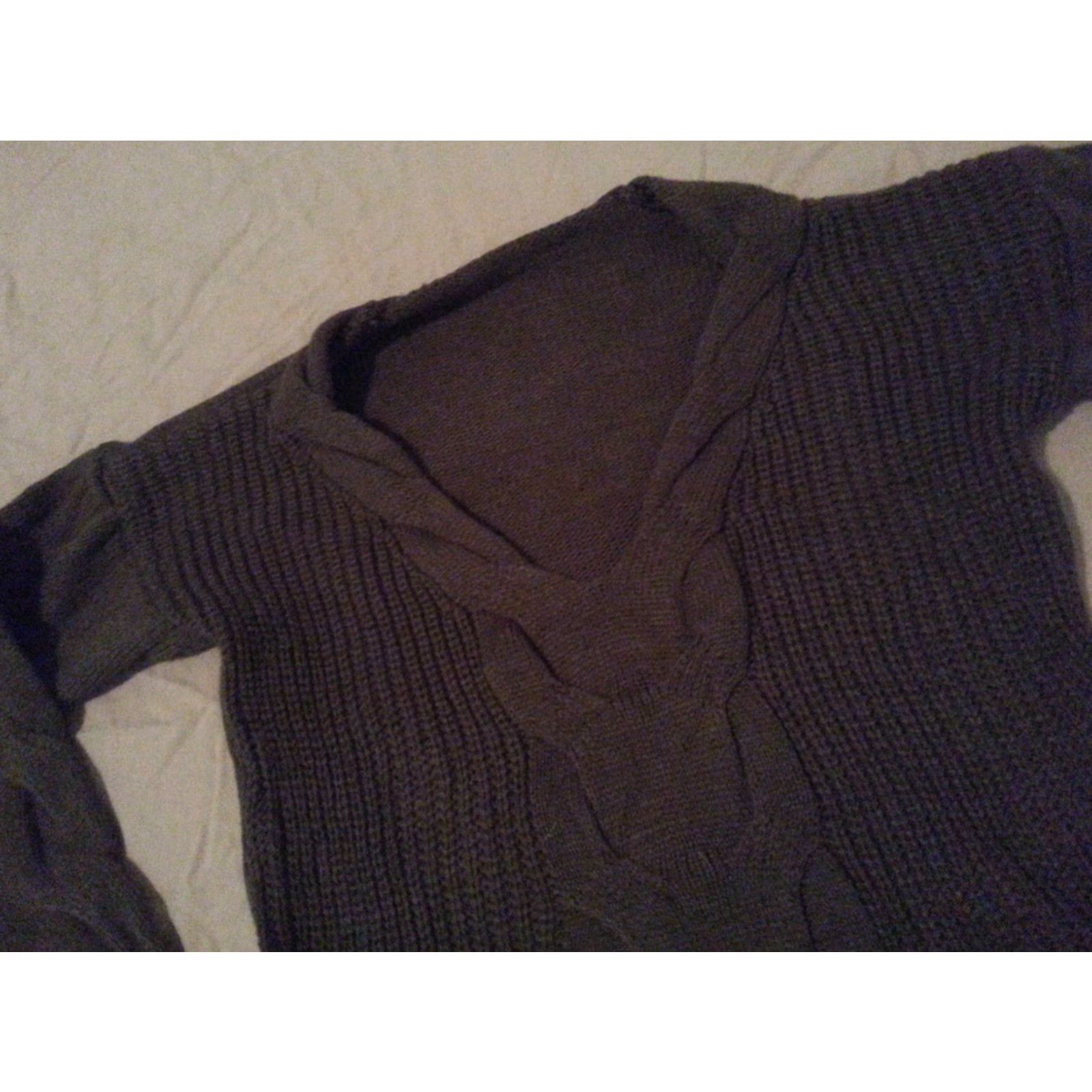 Vintage Womens Sweater M Medium Olive Green Cotton Sweater Womens M Olive Green Cotton Size M / US 6-8 / IT 42-44 - 3 Thumbnail