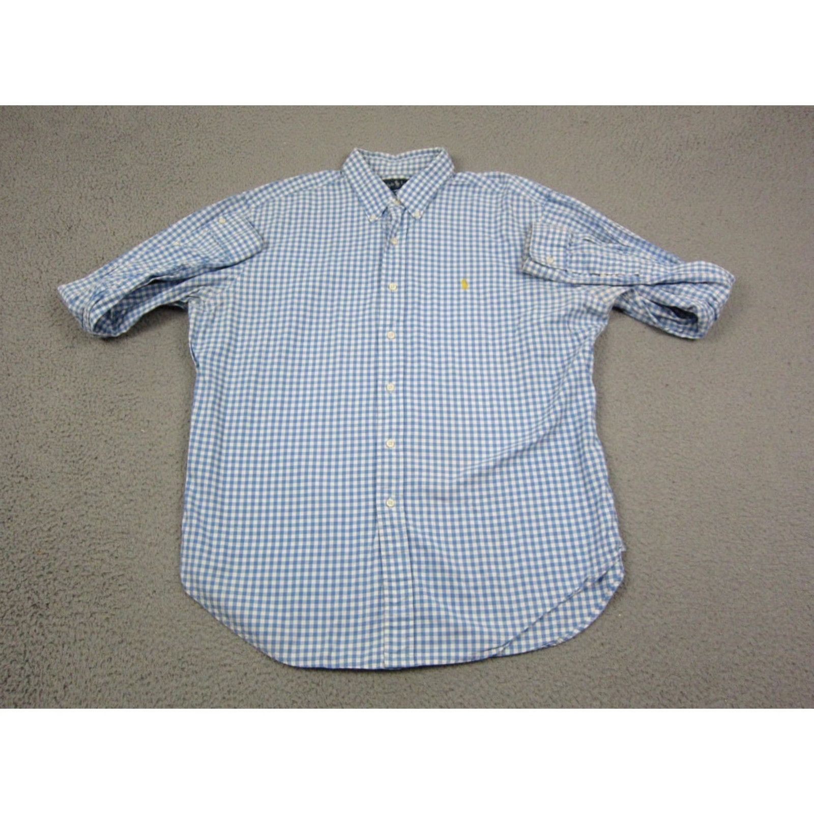 Ralph Lauren Ralph Lauren Shirt Mens XL Blue Yellow Pony Gingham Check Classic Button-Up Collared Long Sleeve Slim Fit Nature: Preppy Dad Style Size US XL / EU 56 / 4 - 2 Thumbnail