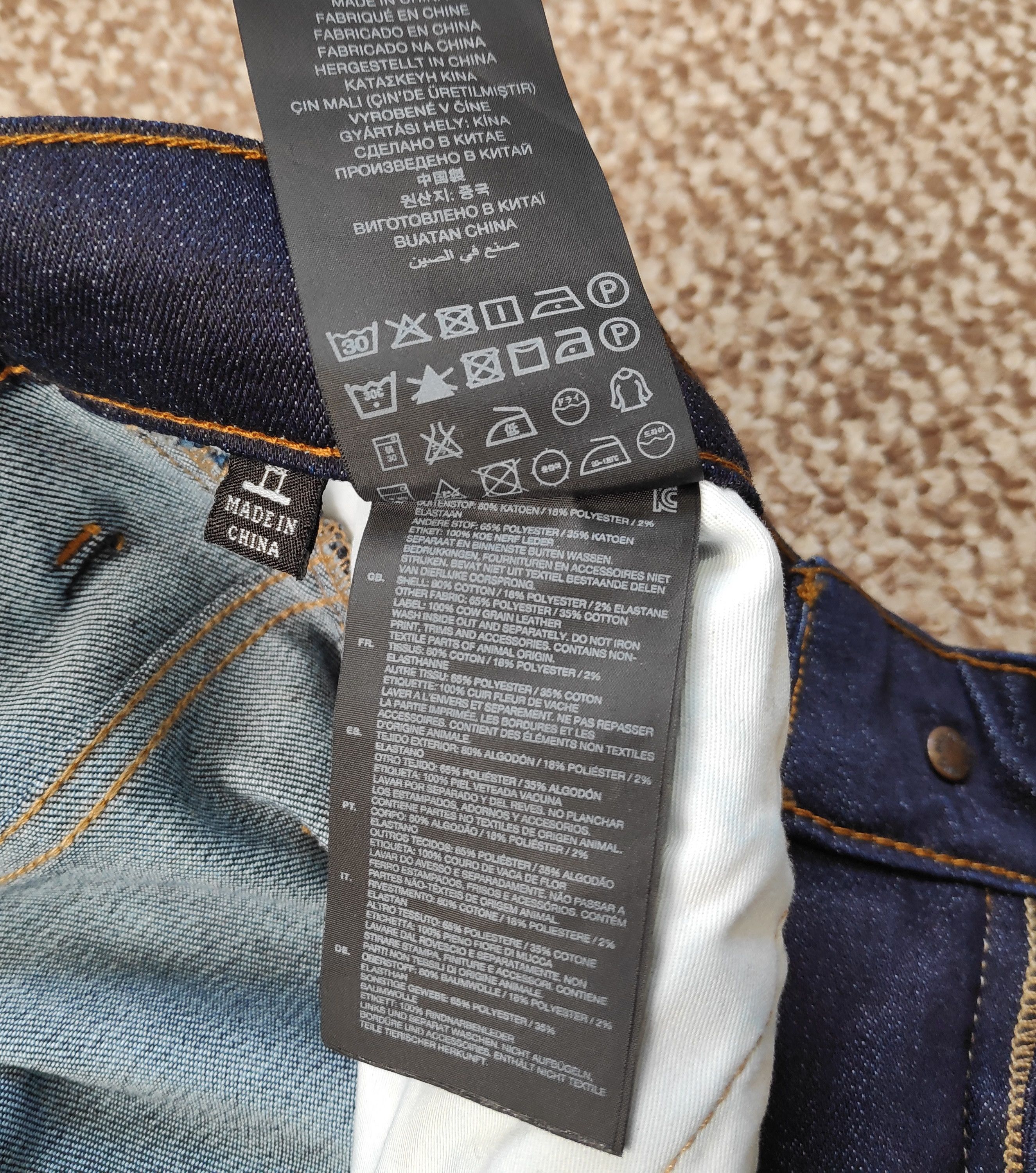 G-Star G-Star Raw 5620 3D Super Slim Biker Denim Jeans sz W34 L30 Size US 34 / EU 50 - 9 Thumbnail