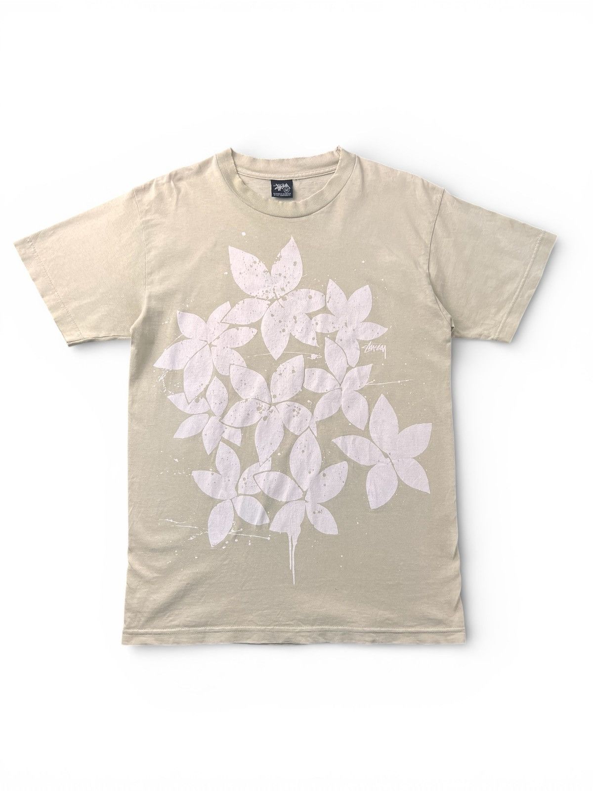 Stussy Stussy Beige Flower print Size US M / EU 48-50 / 2 - 1 Thumbnail