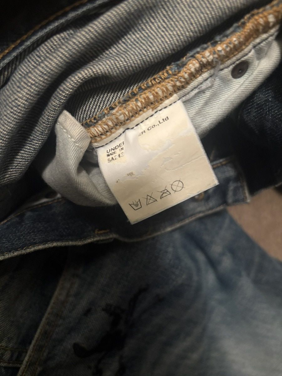 Undercover AW05 Undercover “Arts & Crafts” Skull Denim Size US 31 - 8 Thumbnail