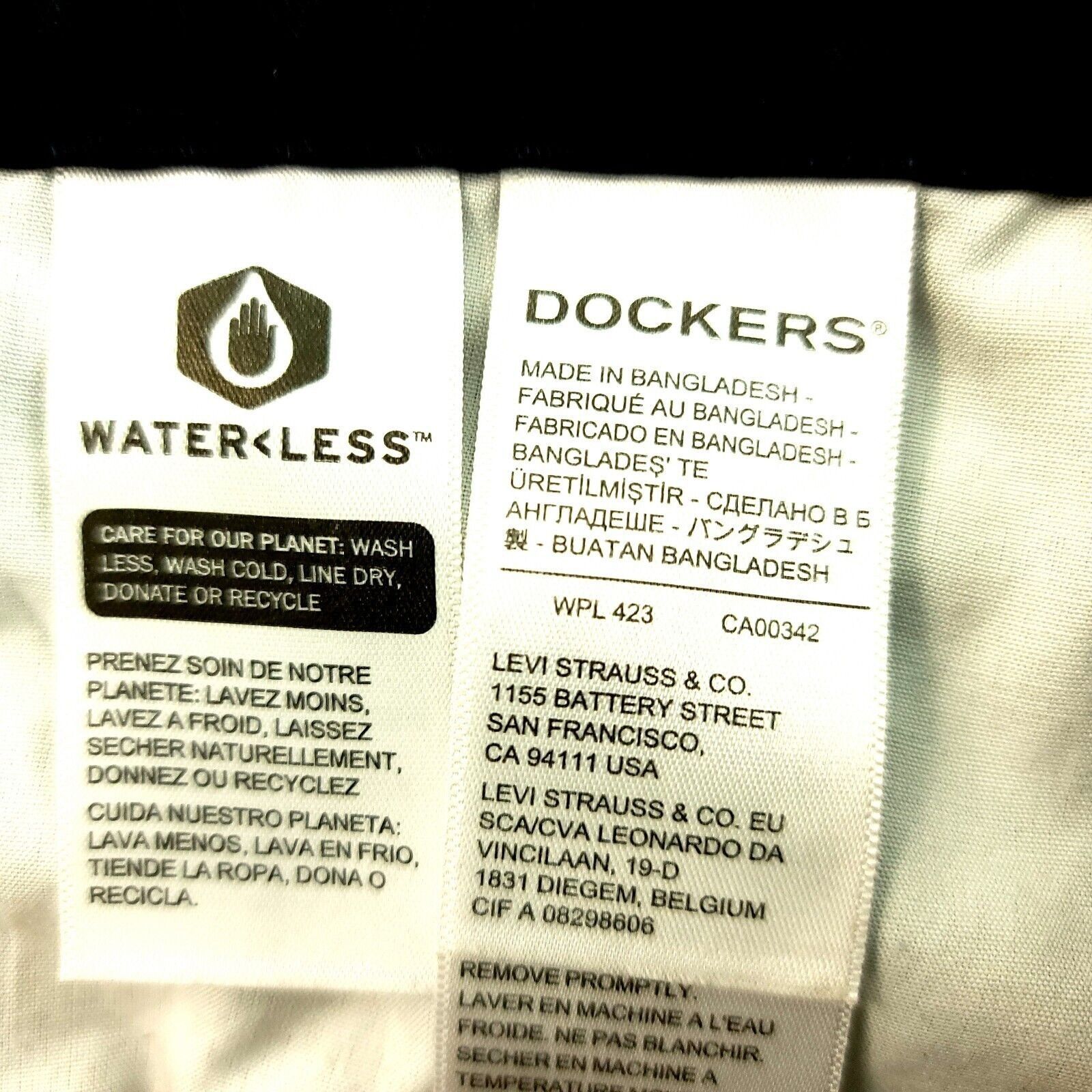 Dockers Dockers Dark Blue Straight Coupe Droite Jeans High Rise Ligh Size US 38 / EU 54 - 8 Thumbnail