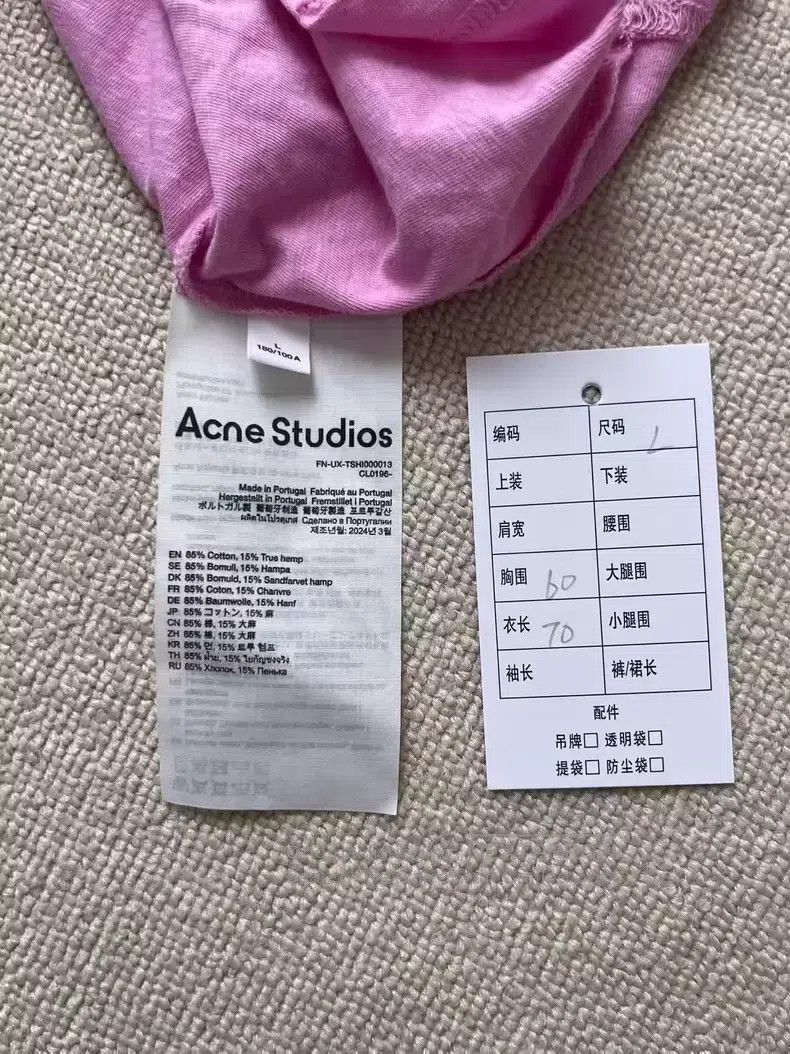 Acne Studios Acne Studios 1996 series retro logo round neck short sleev Size US L / EU 52-54 / 3 - 4 Thumbnail