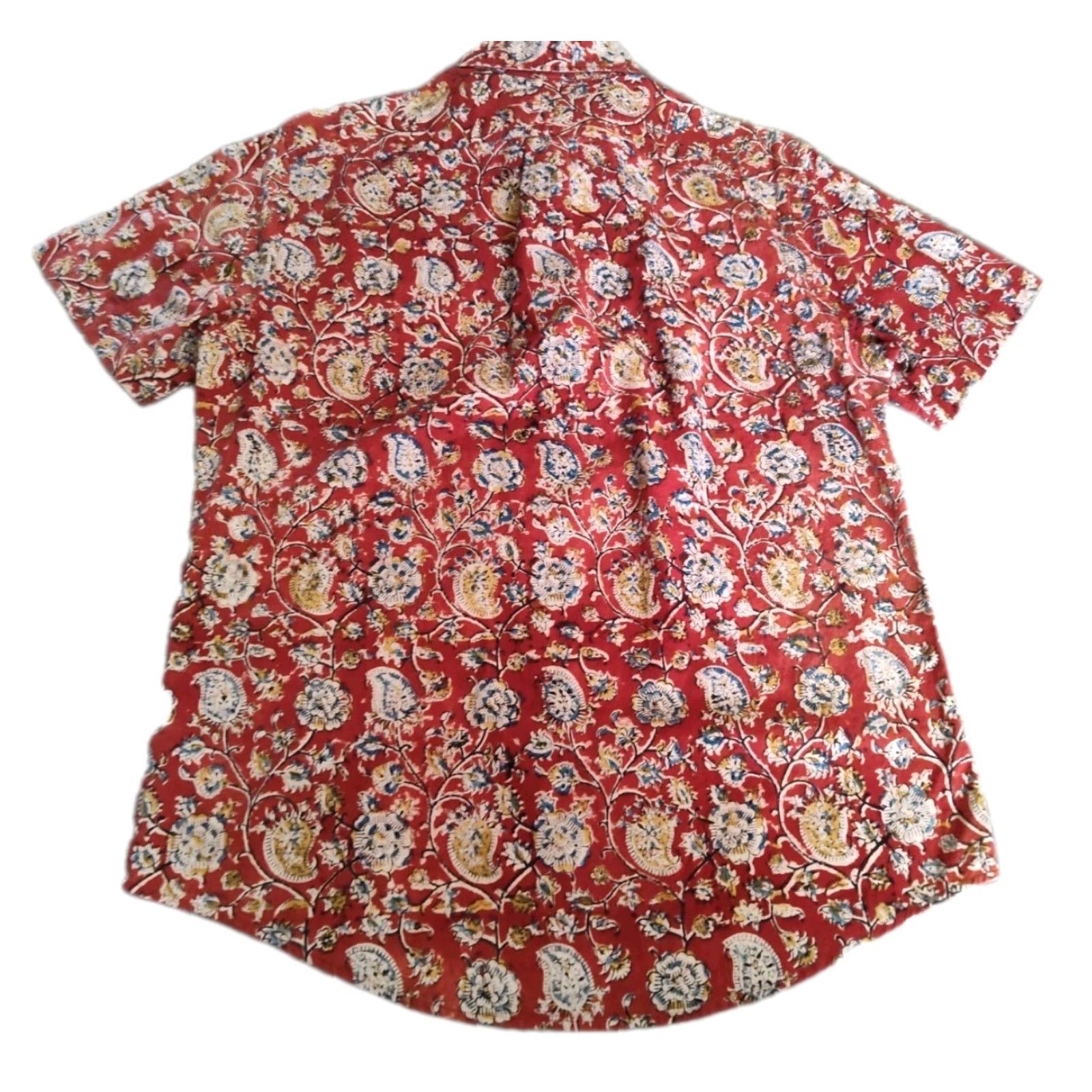Ralph Lauren VINTAGE Ralph Lauren Polo Jeans Co Floral AOP Casual Beach Camp Button-Up Shirt Men Large Red Cotton 90s Hawaiian Size US L / EU 52-54 / 3 - 2 Thumbnail