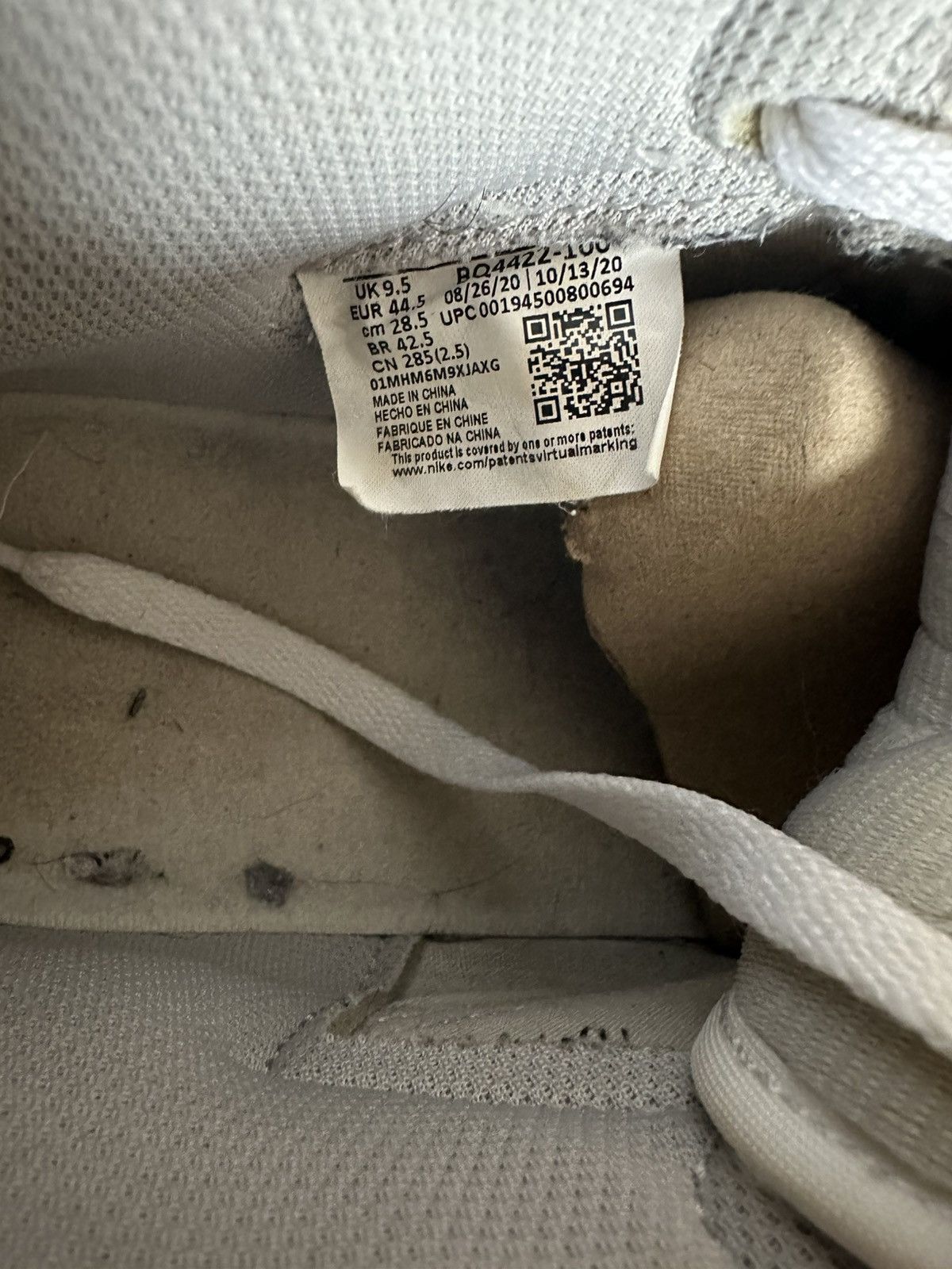 Jordan Brand Jordan 1 High OG Neutral Grey Size US 10.5 / EU 43-44 - 10 Thumbnail