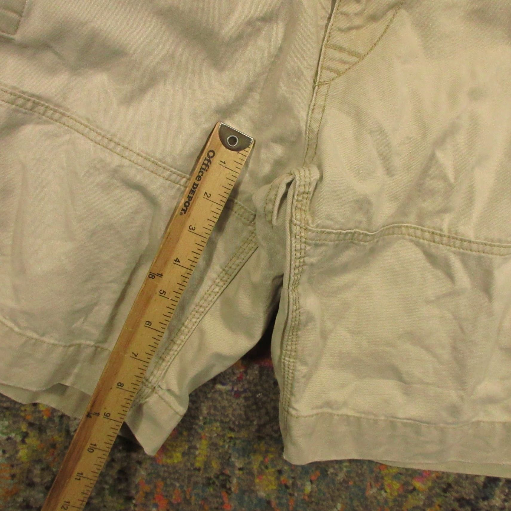 Polo Ralph Lauren Polo Ralph Lauren Cargo Shorts Men's 40 Tan Classic Chino Heavy Cotton Canvas Zip Pocket Logo 9in Inseam Cargo Shorts Men Medium? Size US L / EU 52-54 / 3 - 7 Thumbnail
