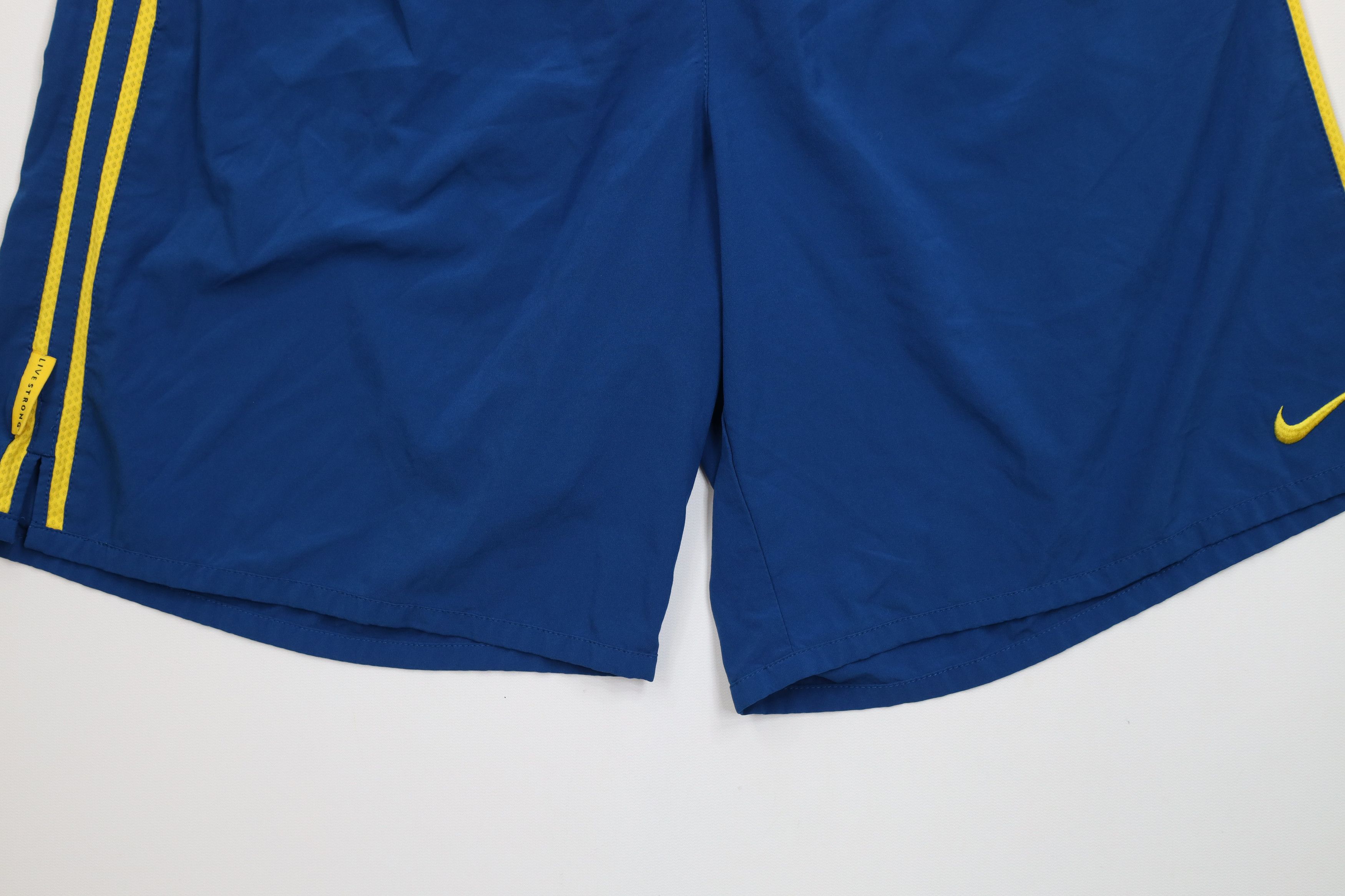 Nike Vintage Nike Scott Mini Swoosh Striped Lined Running Shorts Size US 34 / EU 50 - 4 Thumbnail