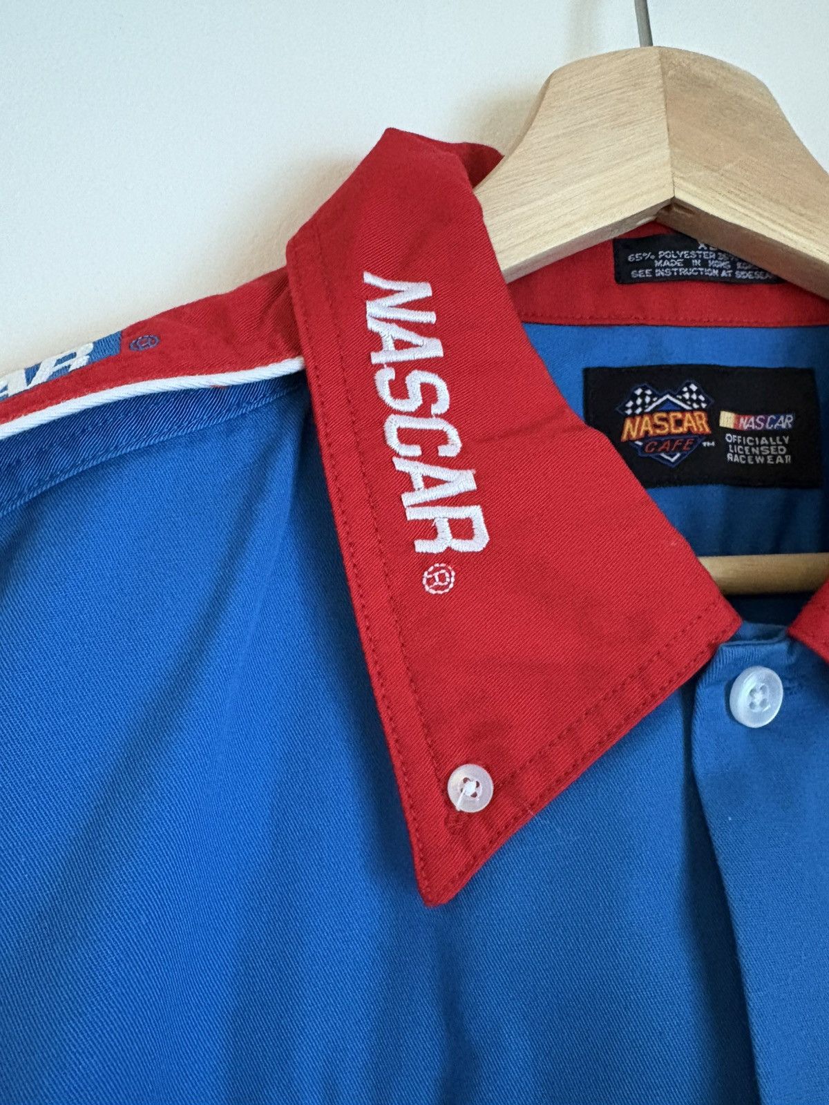 NASCAR Vintage NASCAR Cafe racing button-up in bold red/blue Size US XL / EU 56 / 4 - 4 Thumbnail