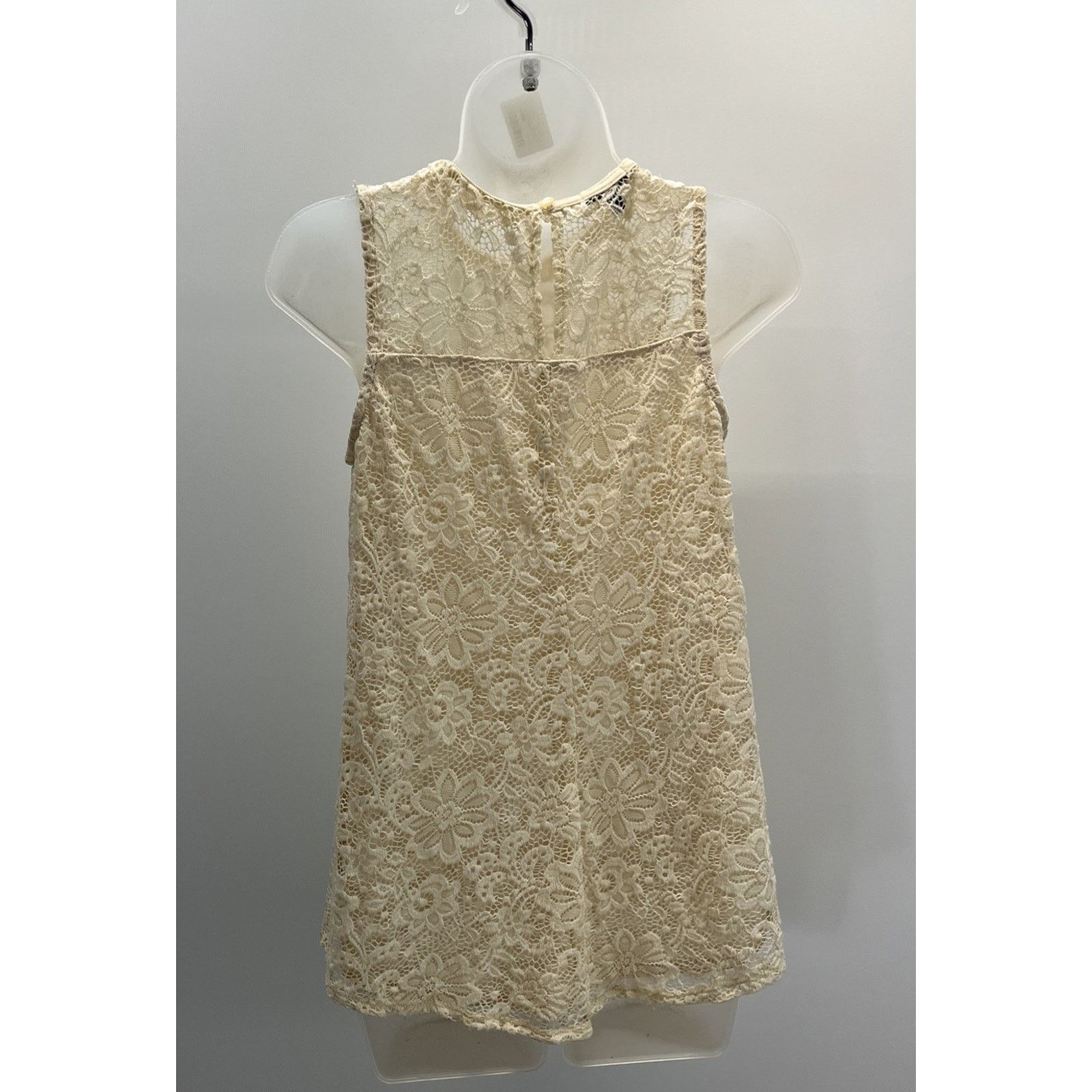 Apt. 9 Apt 9 Size S Womens Cream Color Lined Crotchet Blouse Size S / US 4 / IT 40 - 4 Thumbnail