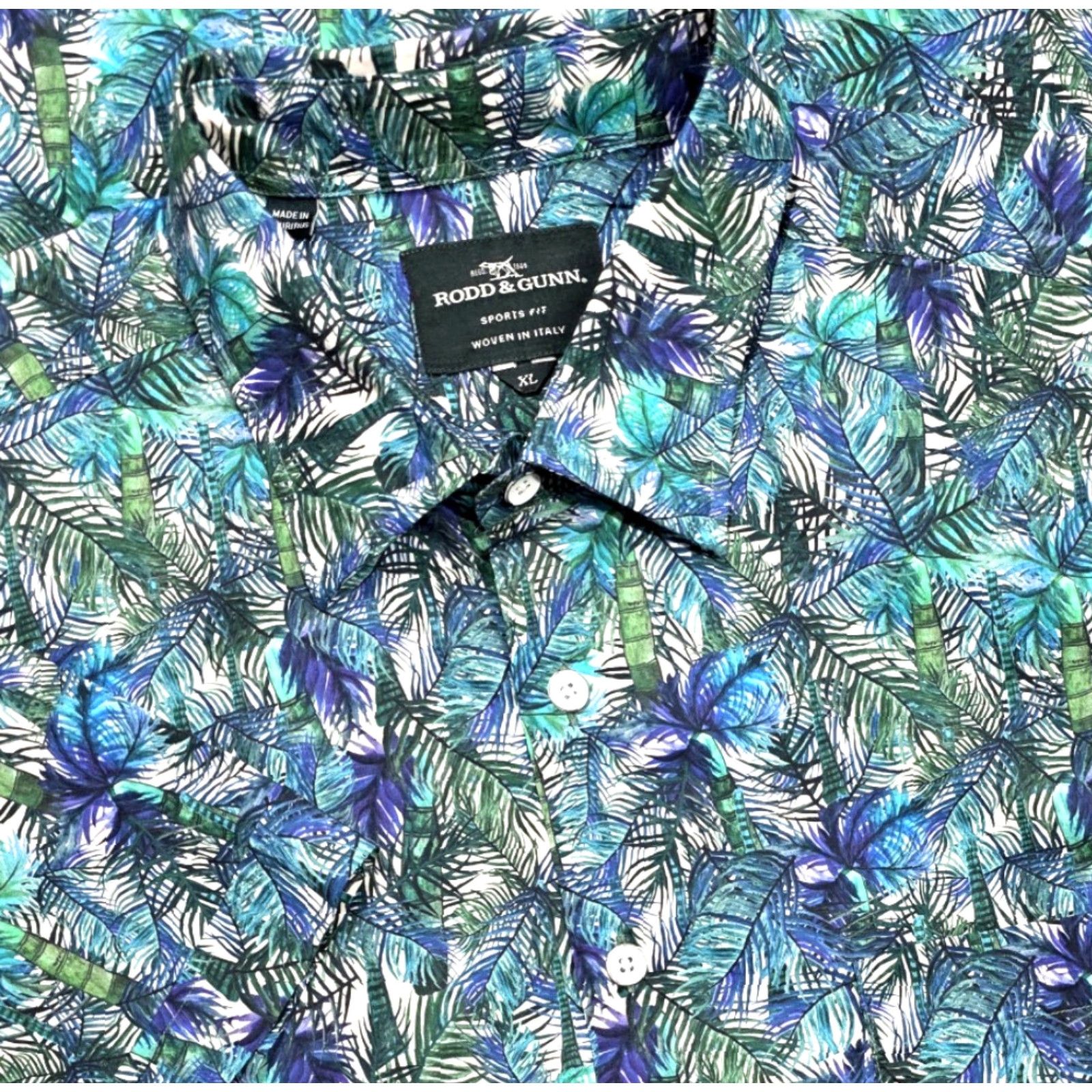 Rodd & Gunn Rodd & Gunn Sports Fit Shirt Men XL Multicolor Floral Short Sleeve Button Up Size US XL / EU 56 / 4 - 2 Thumbnail