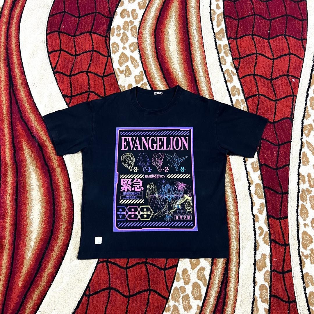 Anime Vintage Thrashed Faded Evangelion Emergency Alarm T Shirt Size US L / EU 52-54 / 3 - 1 Thumbnail