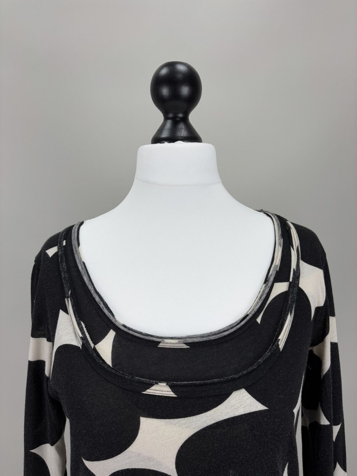 Japanese Brand × Rundholz Womens dress Rundholz Black Label Size M Color White/Black Size M / US 6-8 / IT 42-44 - 4 Thumbnail