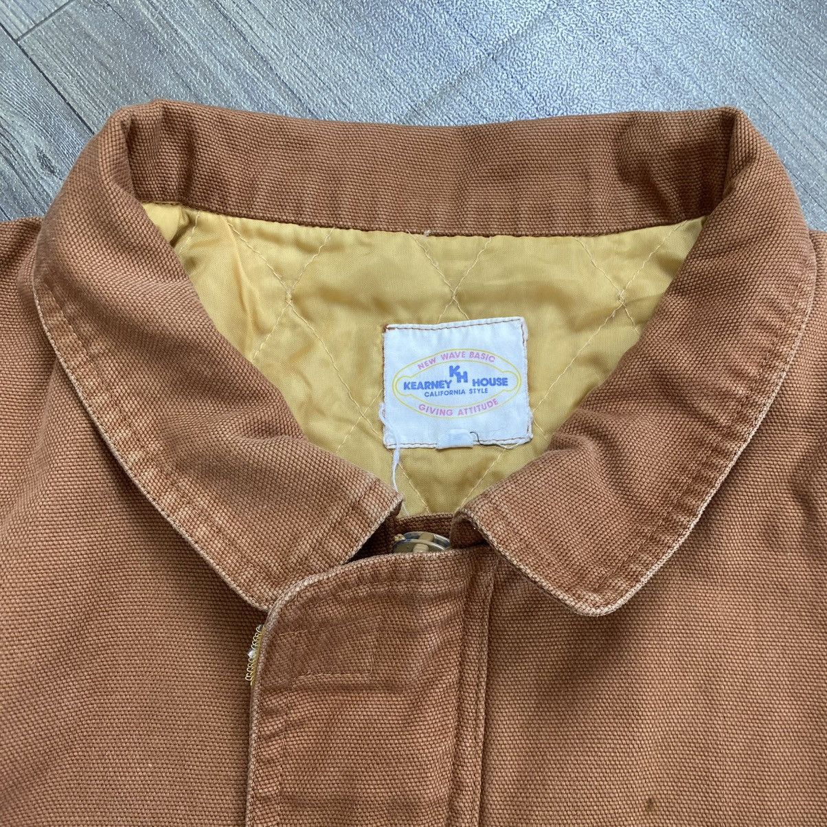 Japanese Brand Vintage Kearney House Quilted Work Jacket Canvas Rust Brown Size US L / EU 52-54 / 3 - 4 Thumbnail