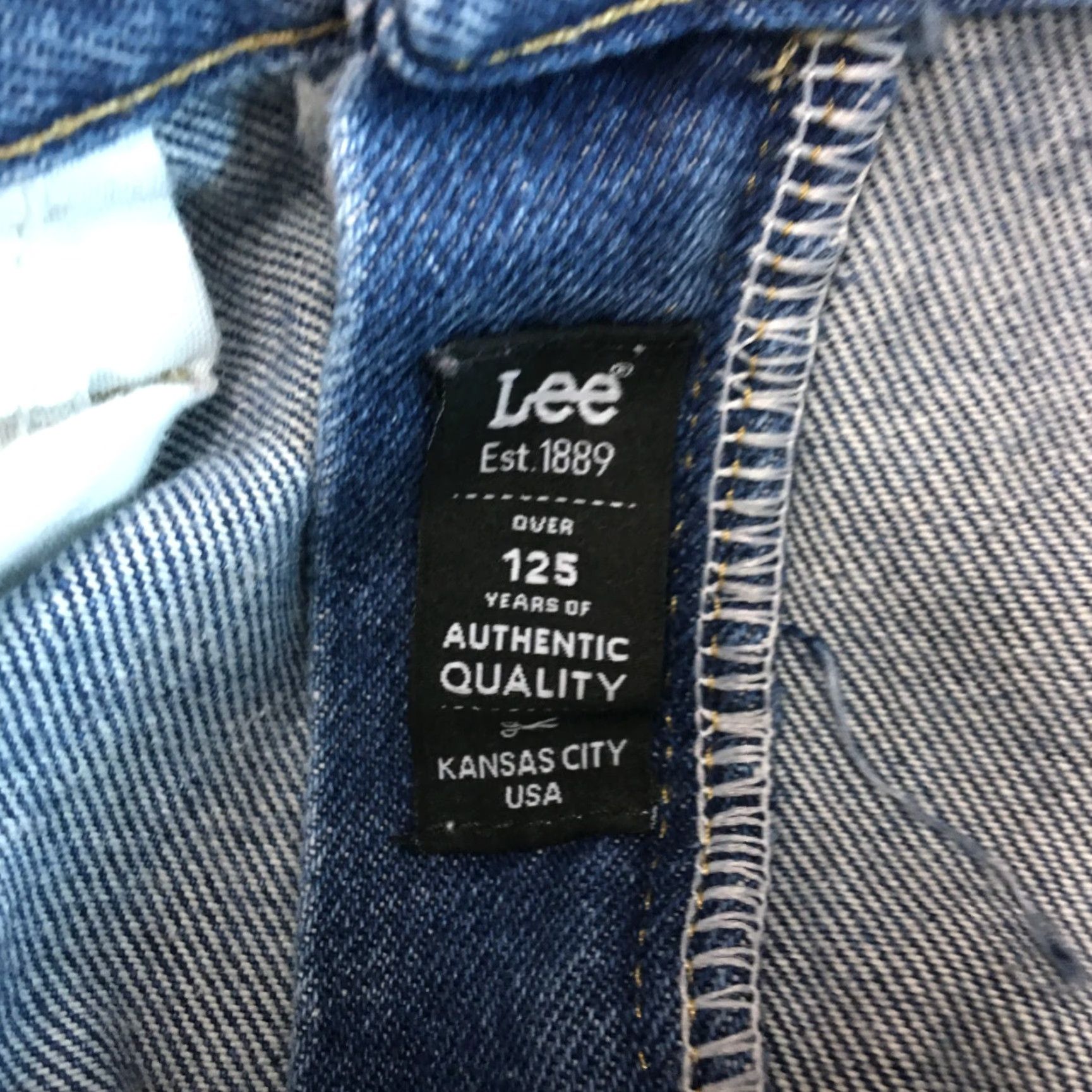 Lee Lee Jeans Men’s Casual Regular Mid Rise Denim Blue Straight 33X32 Size Blue 5-Pocket Belt Loops USA Mens Jeans Size US 34 / EU 50 - 6 Thumbnail