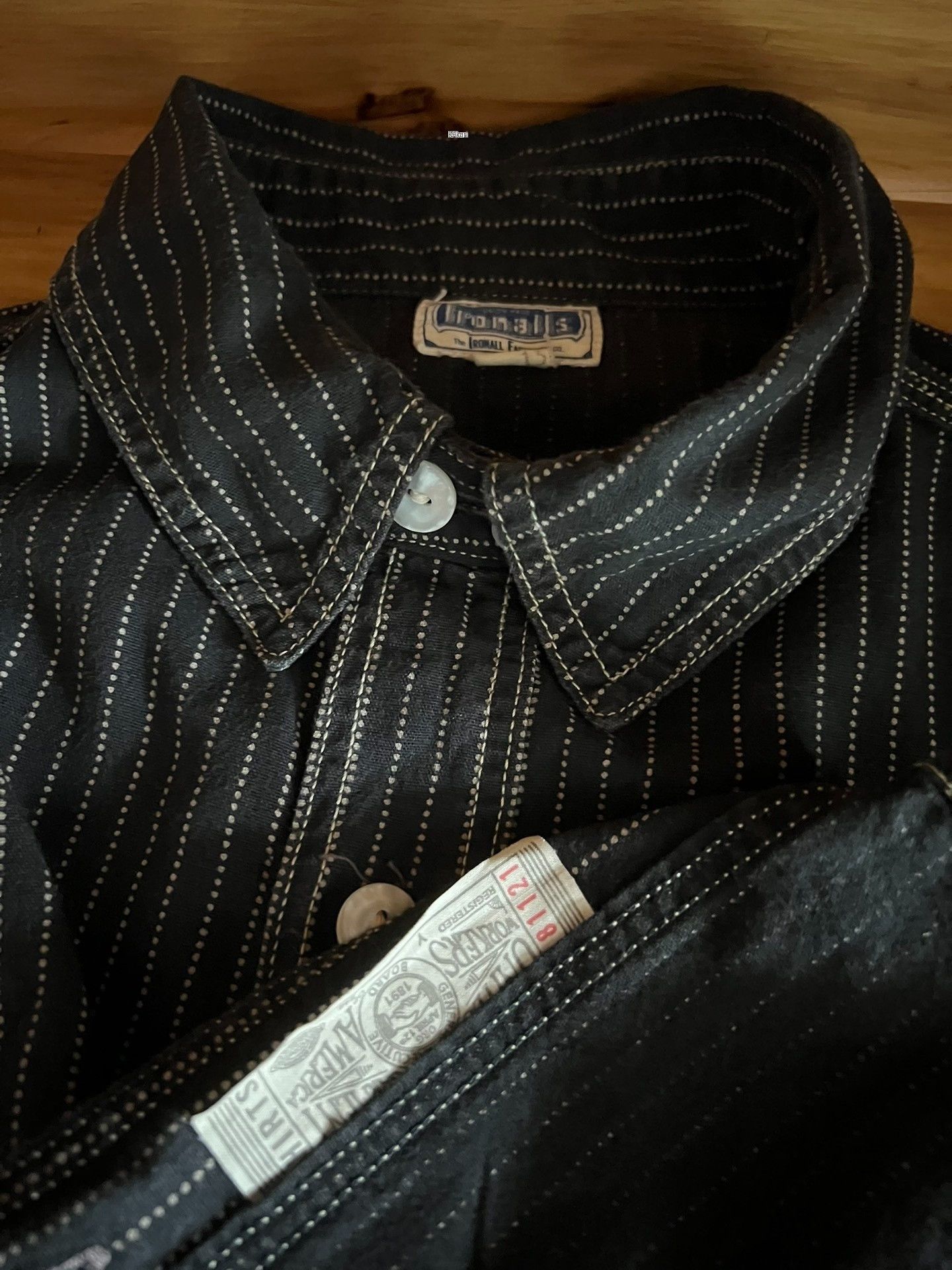 Freewheelers Freewheelers Black Wabash Work Shirt Size US M / EU 48-50 / 2 - 7 Thumbnail
