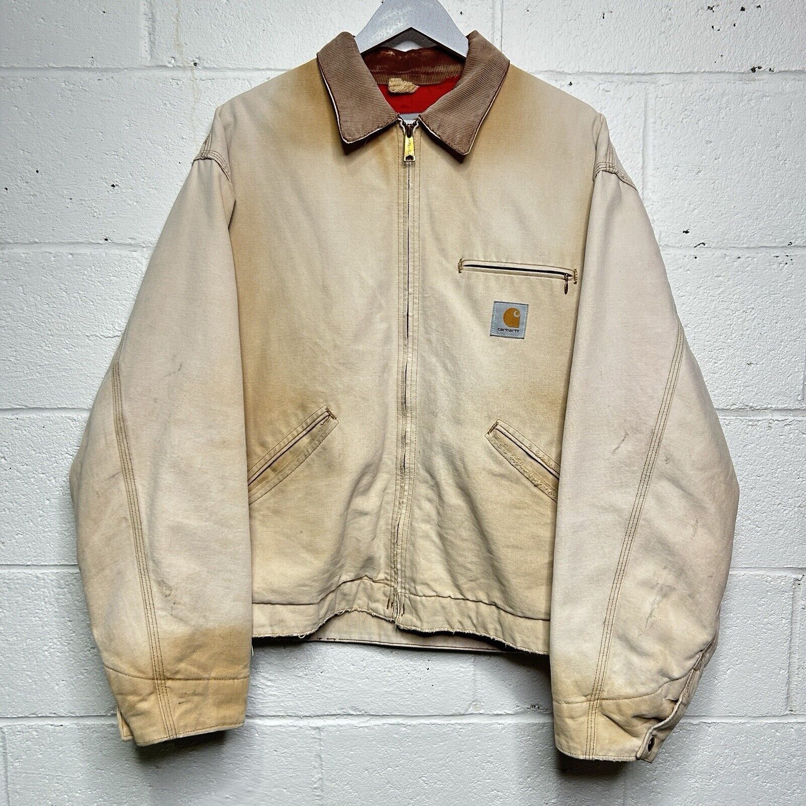 Vintage Carhartt Quilted Lined Detroit Jacket “Tan” J18 BRN