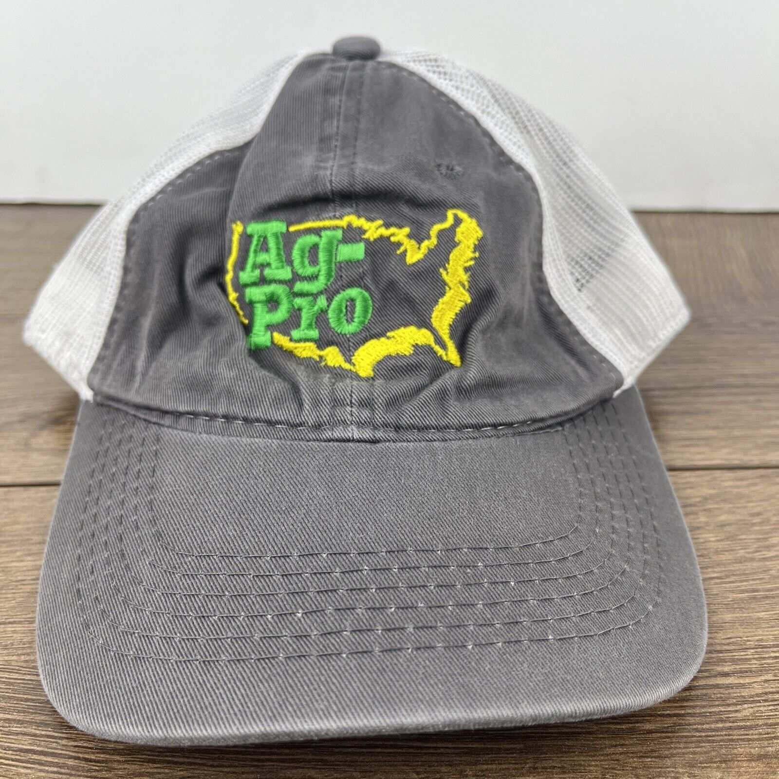 Other AG-Pro Hat Ag Pro Gray Hat Adjustable Adult Size Hat Gray Ca Size ONE SIZE - 5 Thumbnail