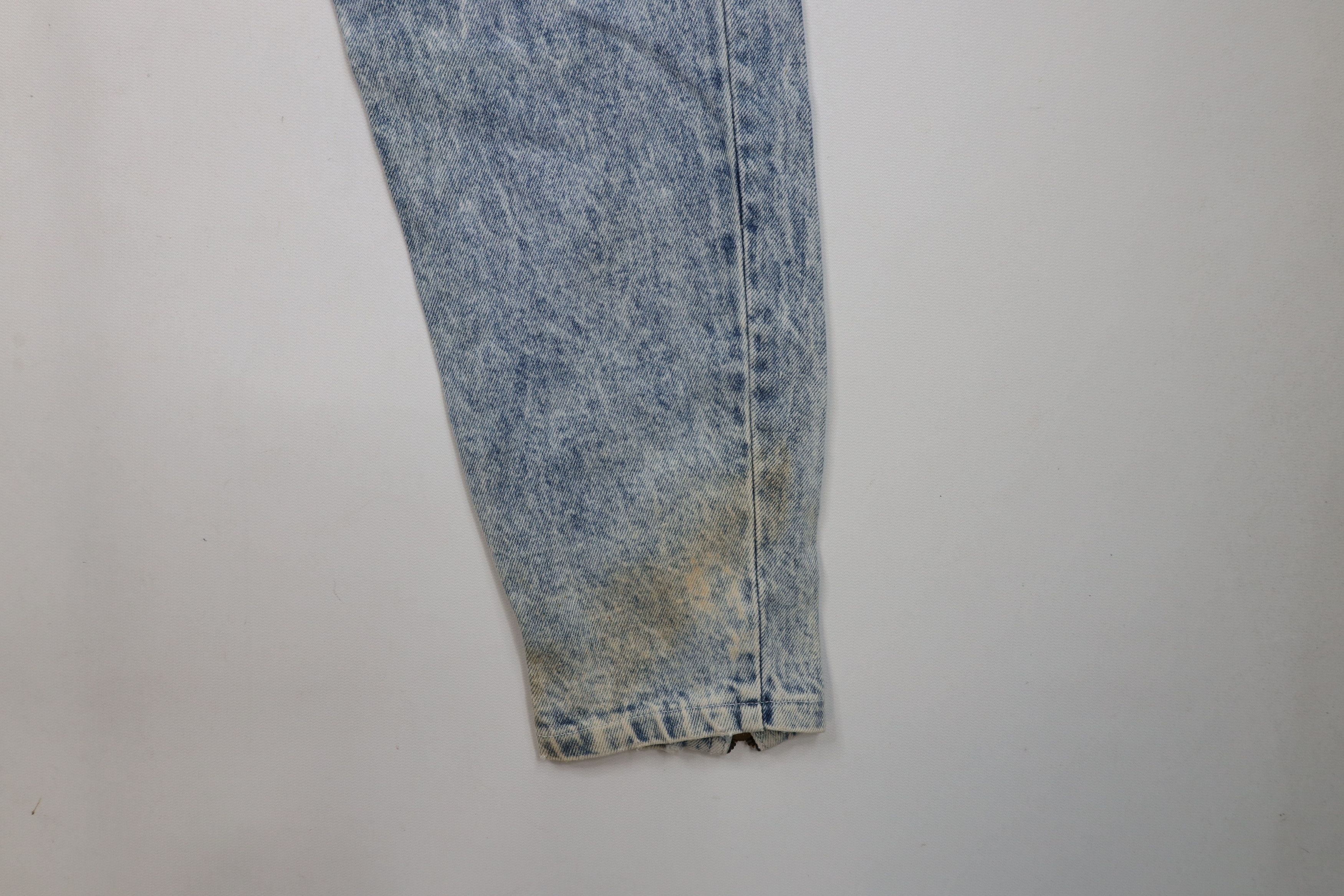 Vintage Vintage 80s 90s Streetwear Acid Wash Tapered Leg Jeans USA Size 28" / US 6 / IT 42 - 5 Thumbnail