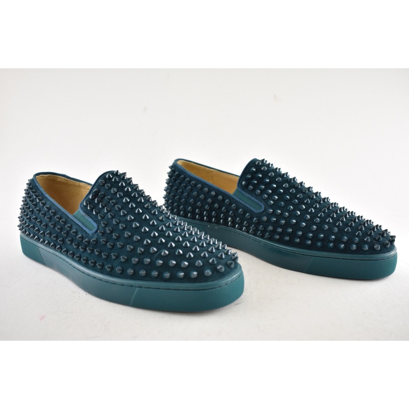 Christian Louboutin Christian Louboutin Roller-Boat Flat Lagune Blue Spikes Low Size US 10.5 / EU 43-44 - 3 Thumbnail