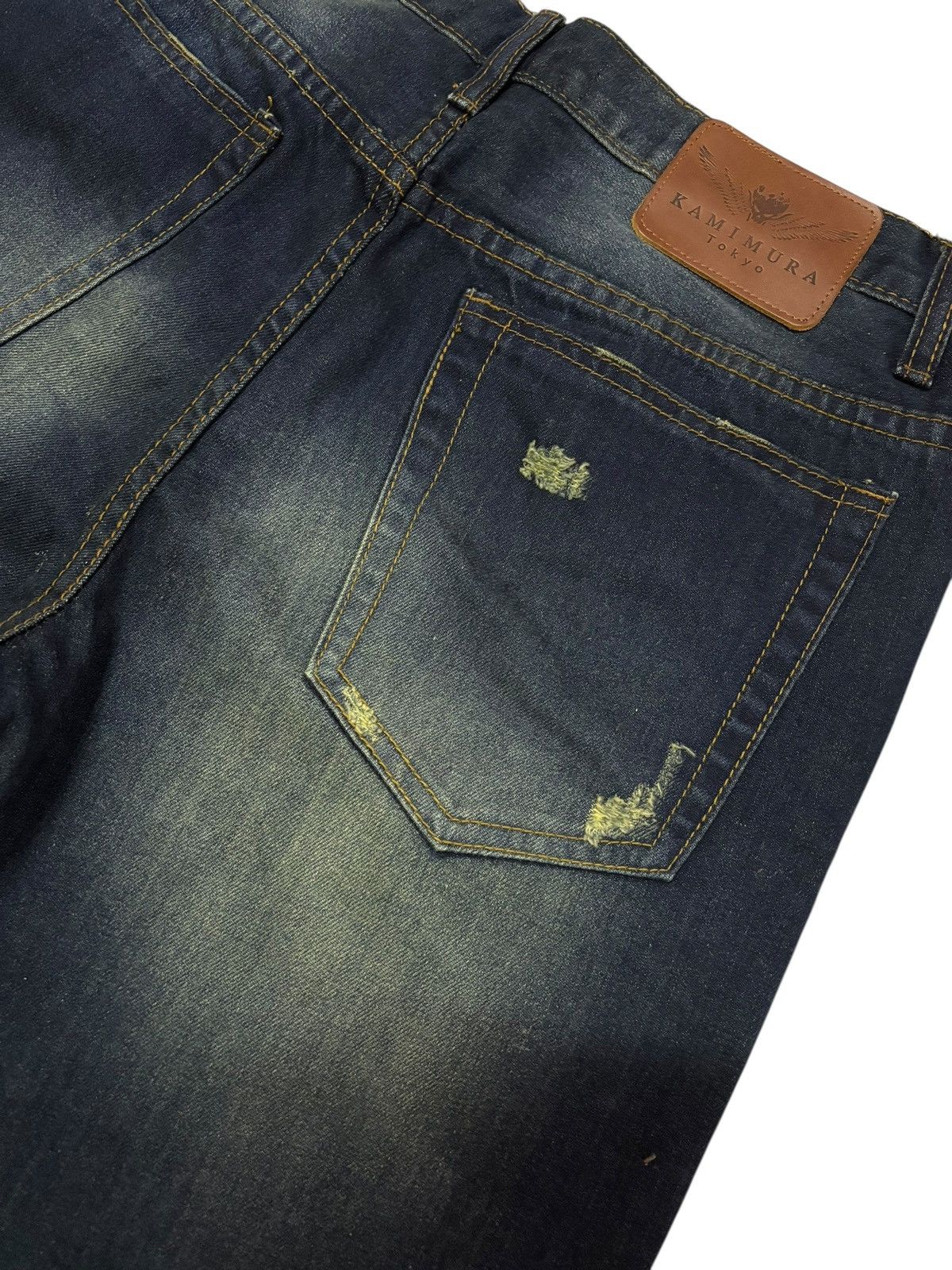 Japanese Brand Vtg Kamimura Tokyo Japan Sashiko Short Jeans Size US 32 / EU 48 - 6 Thumbnail